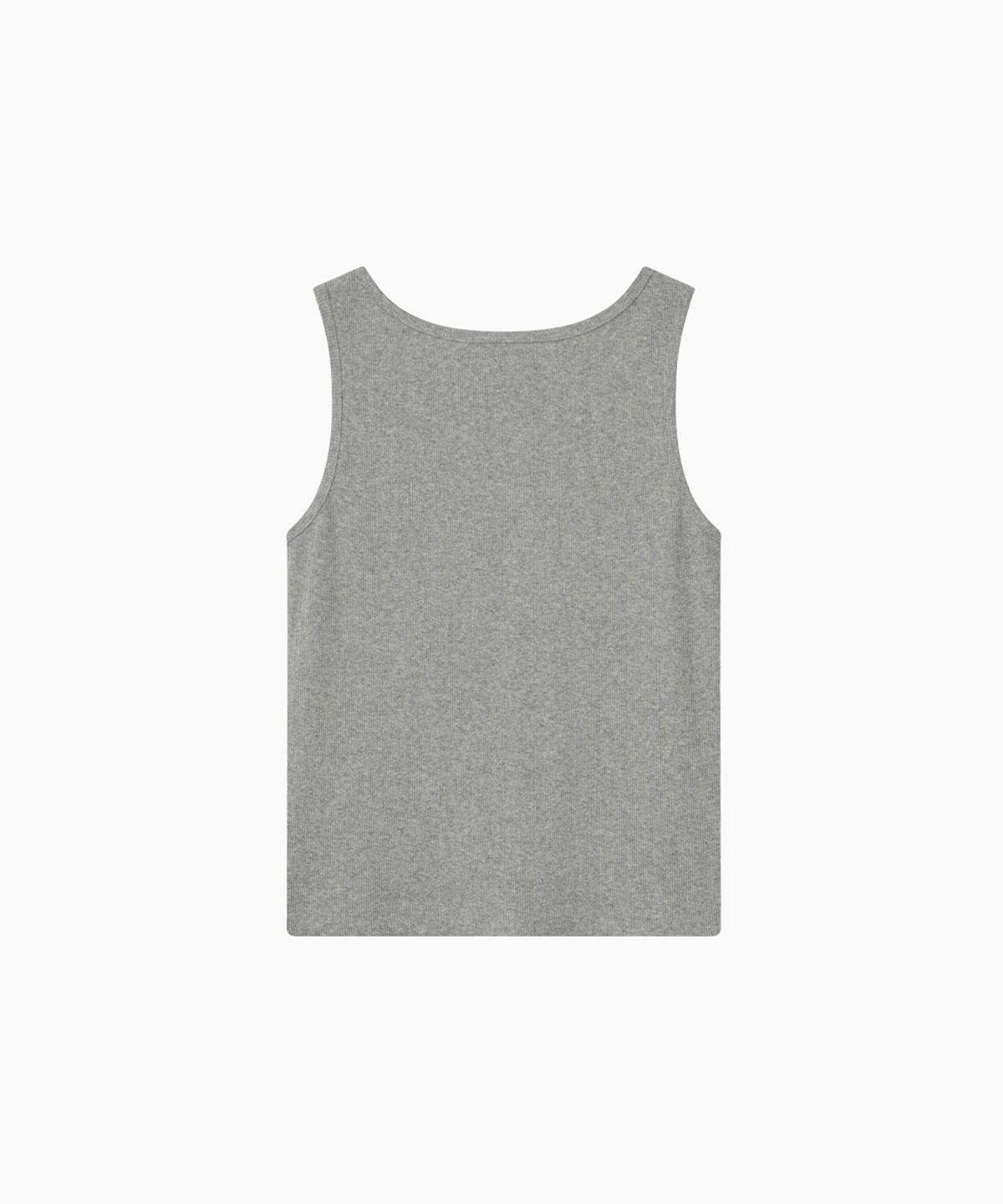 오헤시오(OHESHIO) BASIC U-NECK SLEEVELESS, MELANGE GRAY
