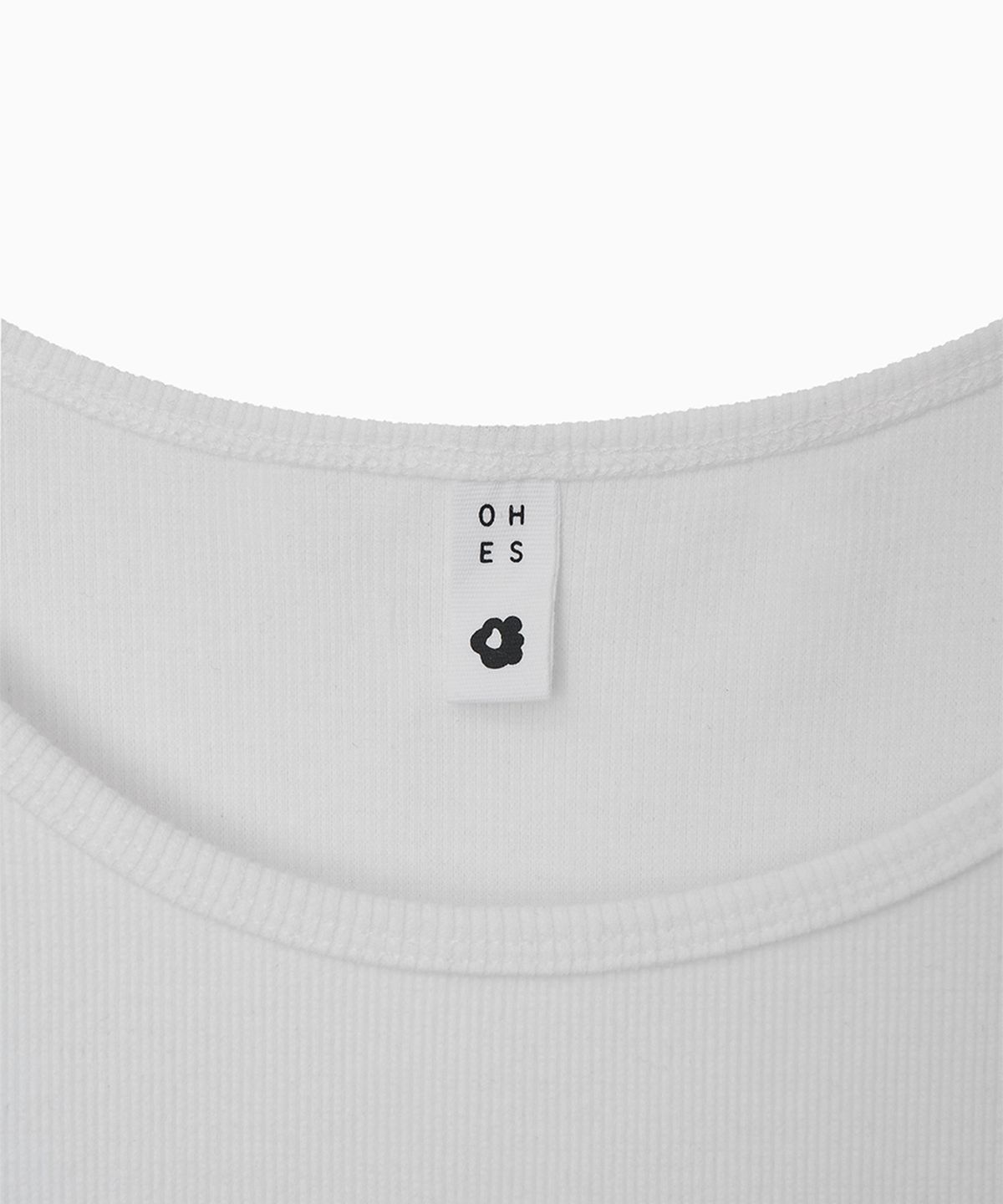 오헤시오(OHESHIO) BASIC U-NECK SLEEVELESS, WHITE