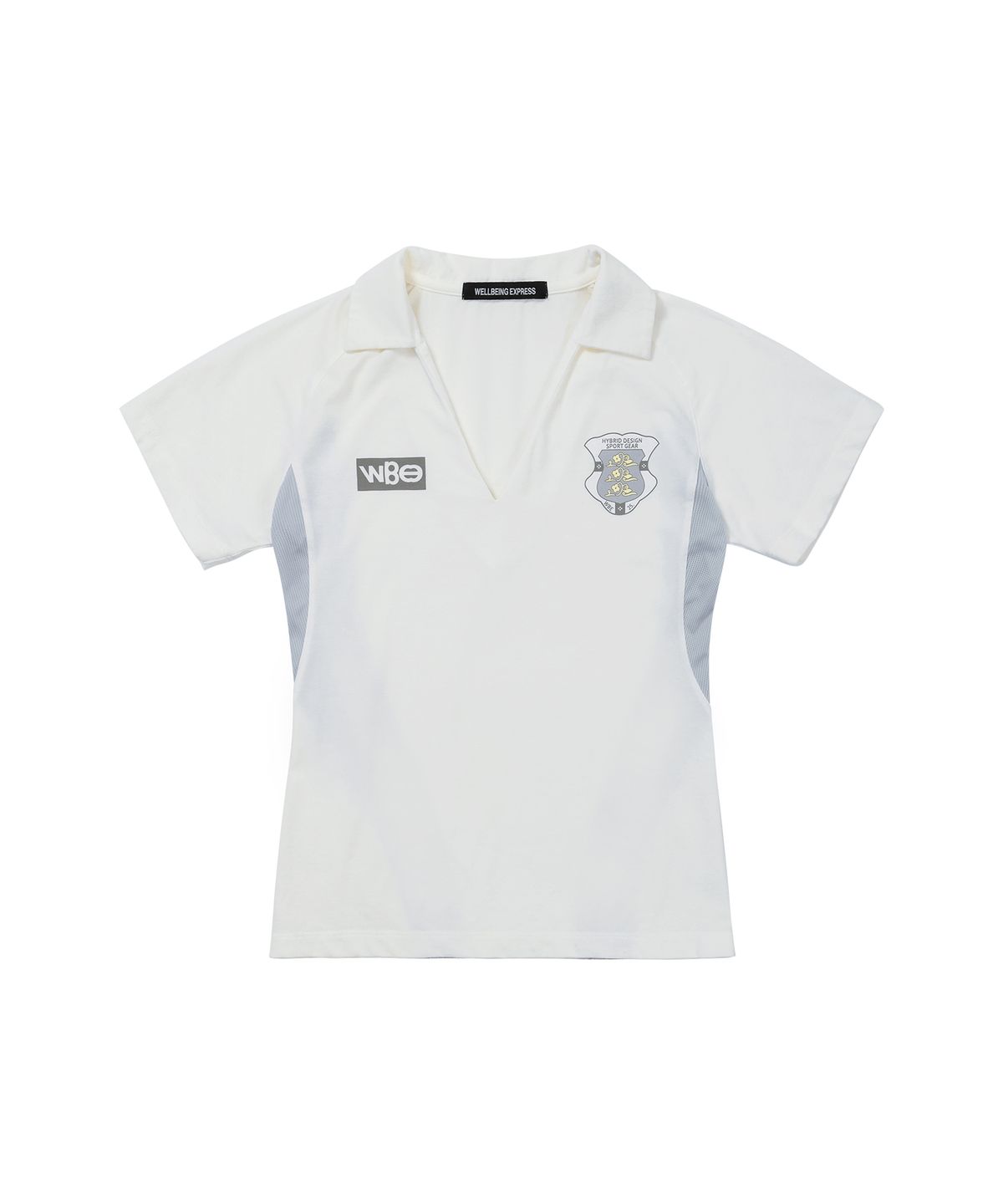 웰빙익스프레스(WELLBEING EXPRESS) Cotton Football Half Sleeve White