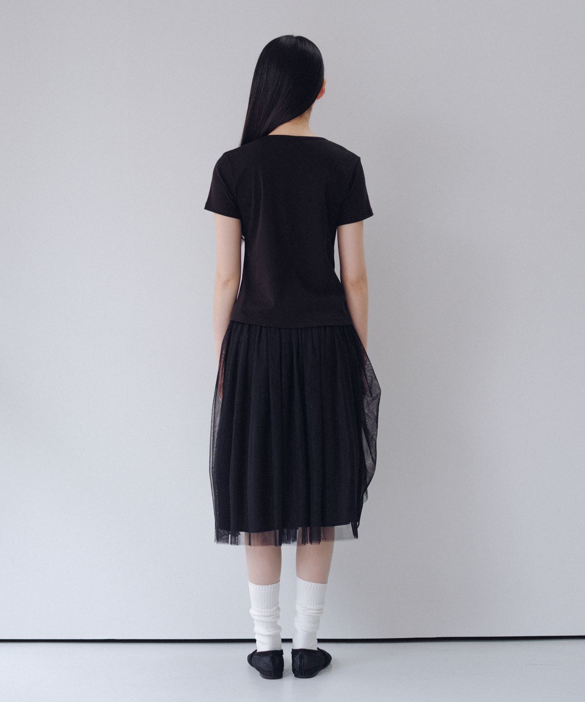 오헤시오(OHESHIO) BASIC STANDARD T-SHIRT, BLACK