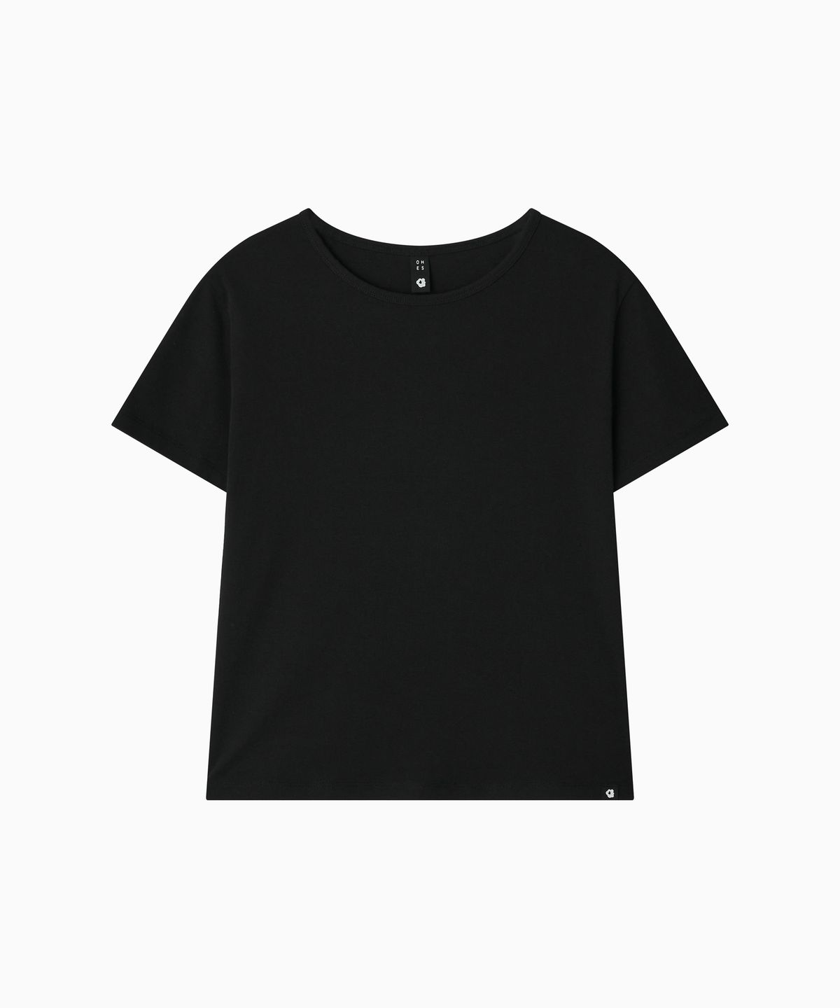 오헤시오(OHESHIO) BASIC STANDARD T-SHIRT, BLACK
