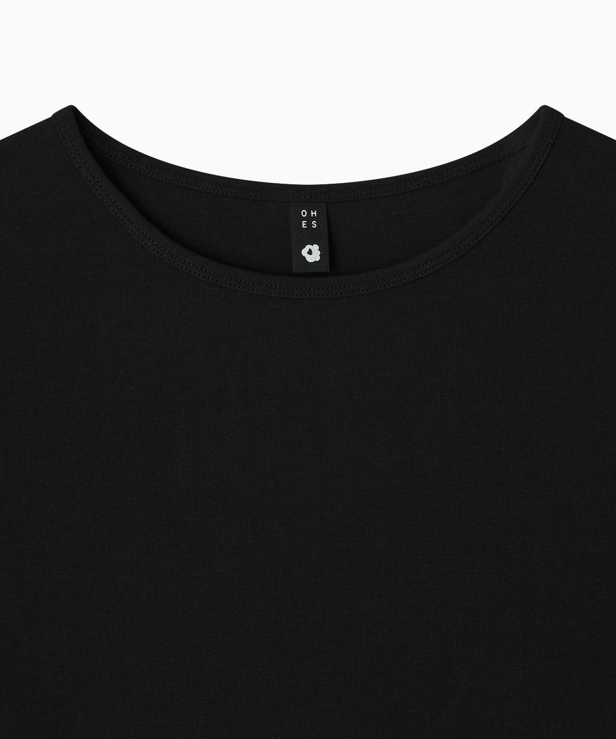 오헤시오(OHESHIO) BASIC STANDARD T-SHIRT, BLACK