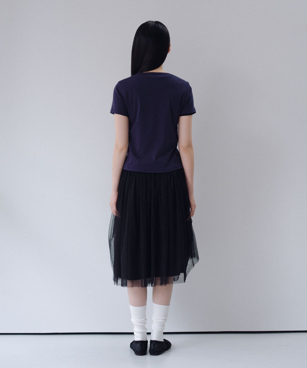 오헤시오(OHESHIO) BASIC STANDARD T-SHIRT, NAVY