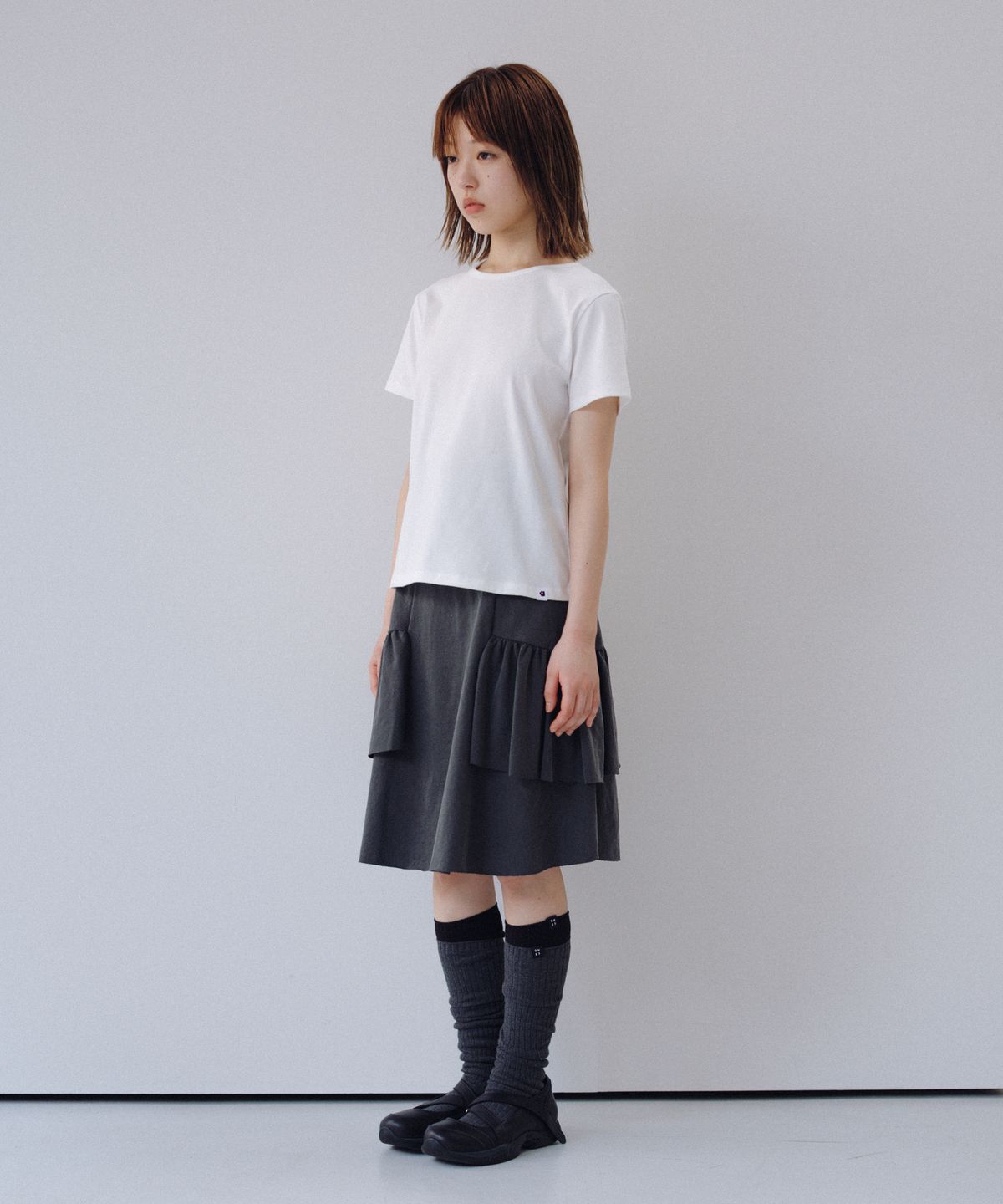 오헤시오(OHESHIO) BASIC STANDARD T-SHIRT, WHITE