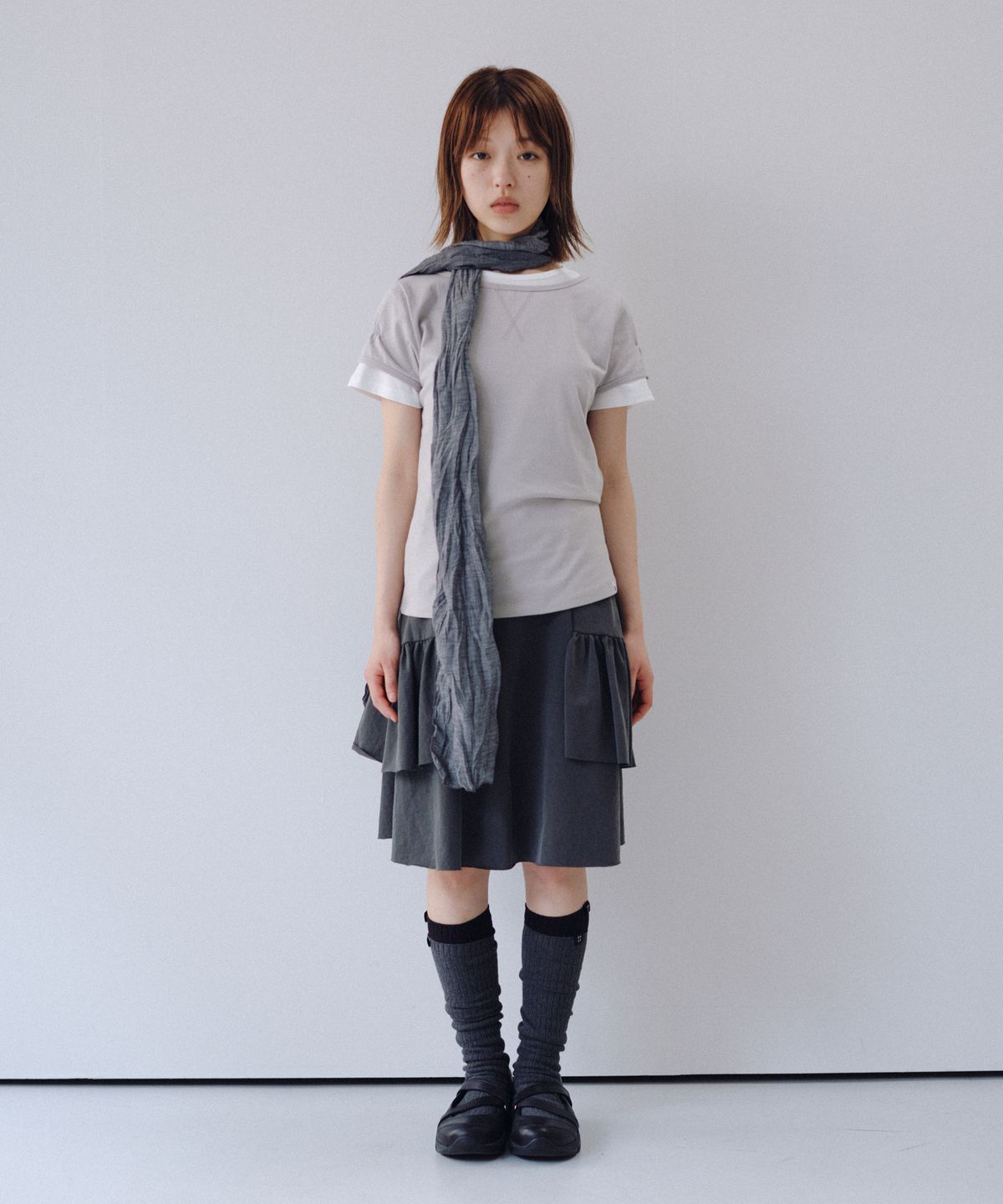 오헤시오(OHESHIO) BASIC STANDARD T-SHIRT, WHITE