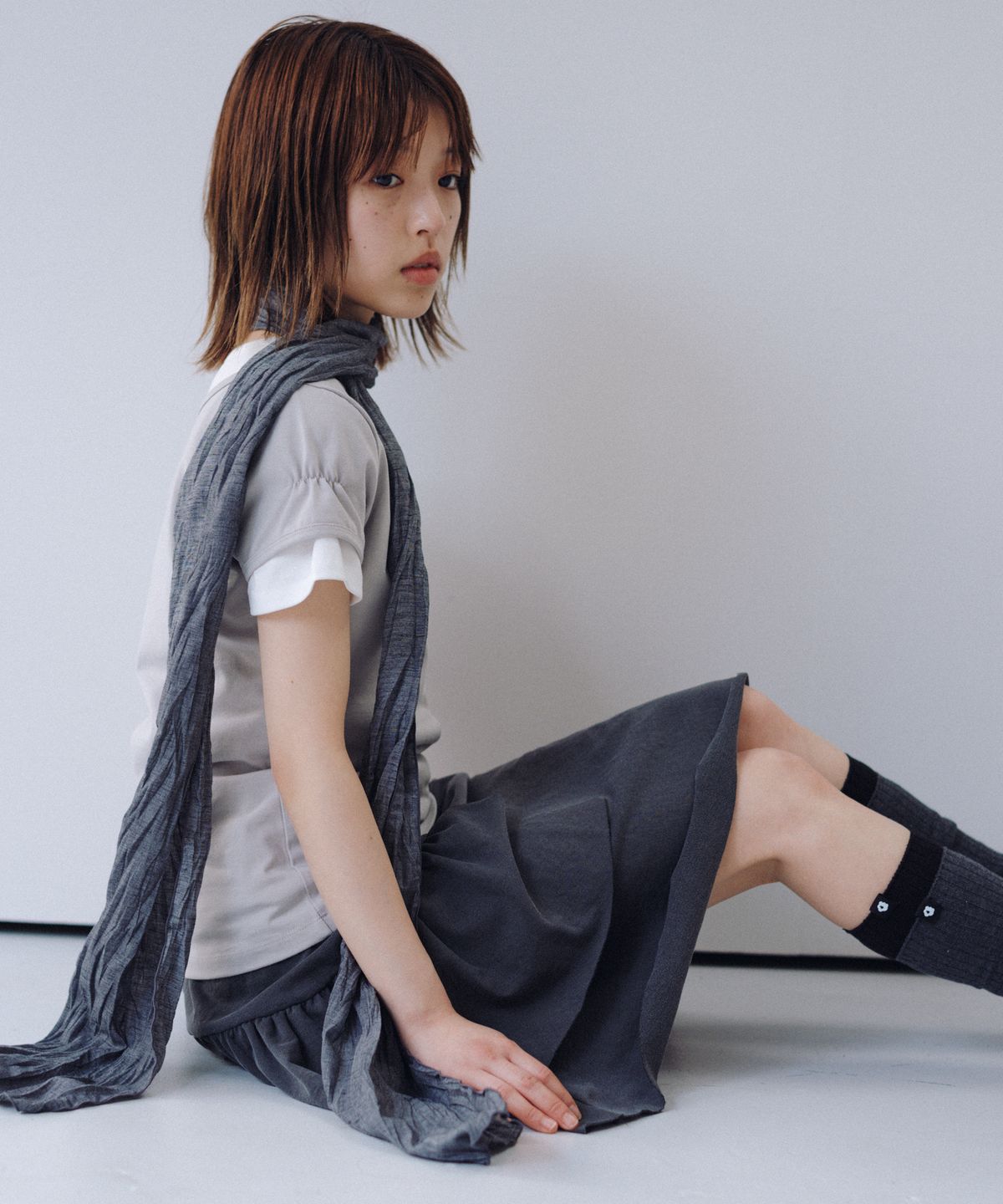 오헤시오(OHESHIO) BASIC STANDARD T-SHIRT, WHITE