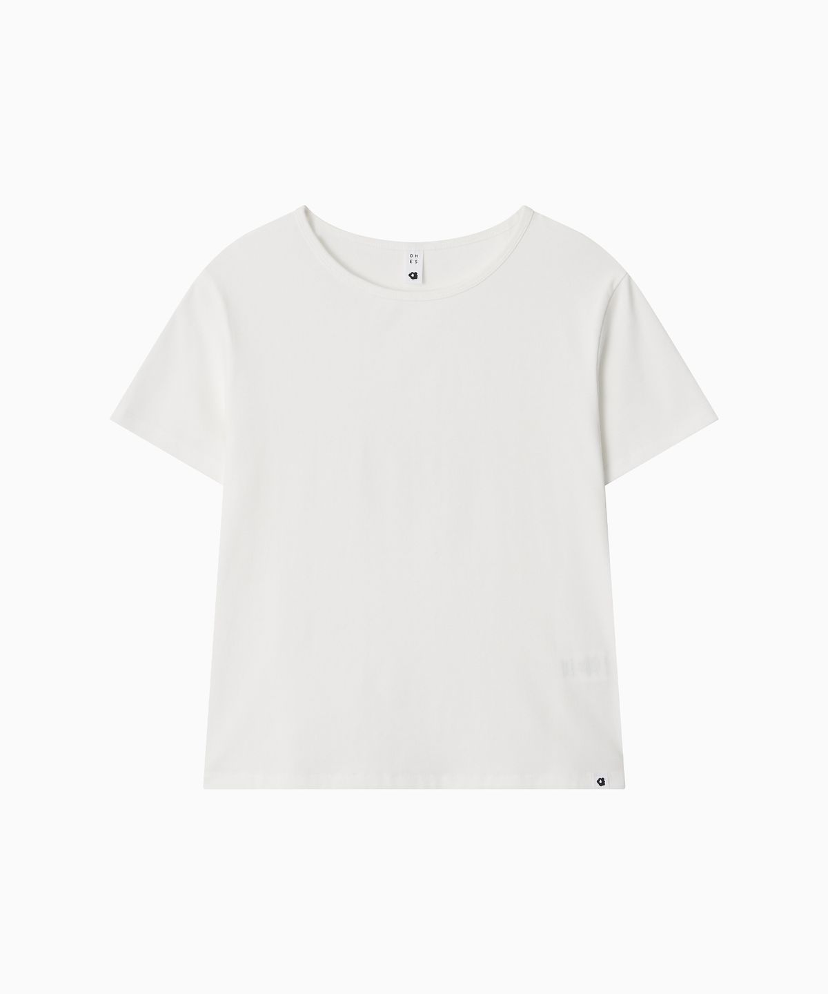 오헤시오(OHESHIO) BASIC STANDARD T-SHIRT, WHITE