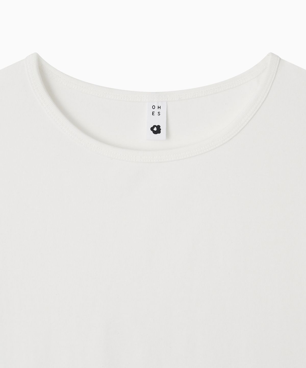 오헤시오(OHESHIO) BASIC STANDARD T-SHIRT, WHITE