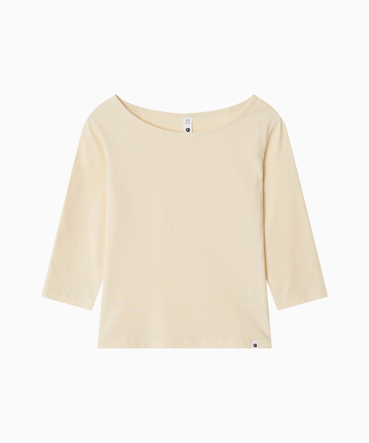 오헤시오(OHESHIO) BASIC 3/4 SLEEVE T-SHIRT, BUTTER