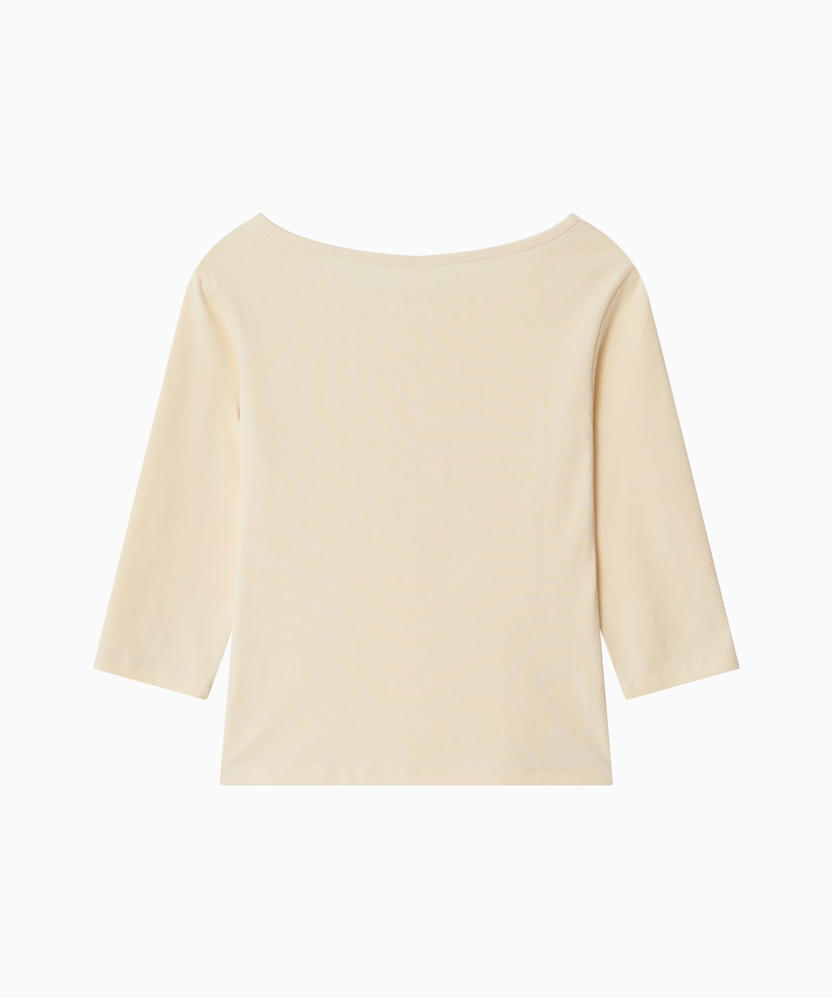 오헤시오(OHESHIO) BASIC 3/4 SLEEVE T-SHIRT, BUTTER