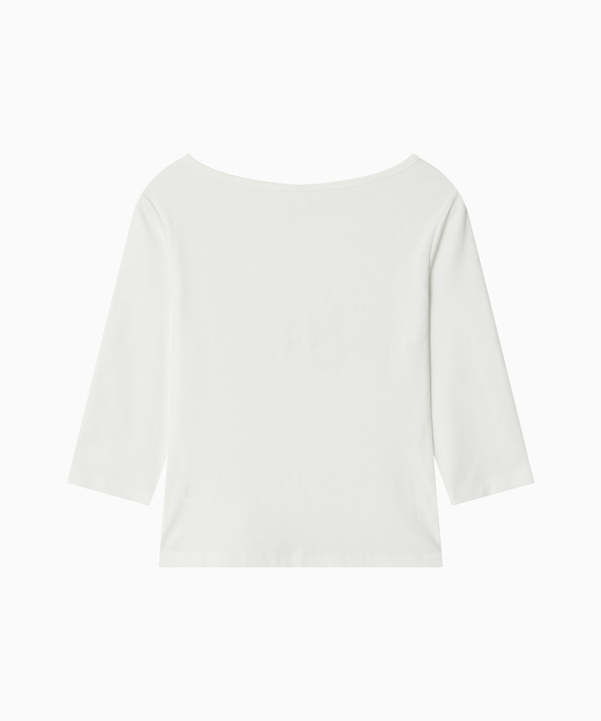 오헤시오(OHESHIO) BASIC 3/4 SLEEVE T-SHIRT, WHITE
