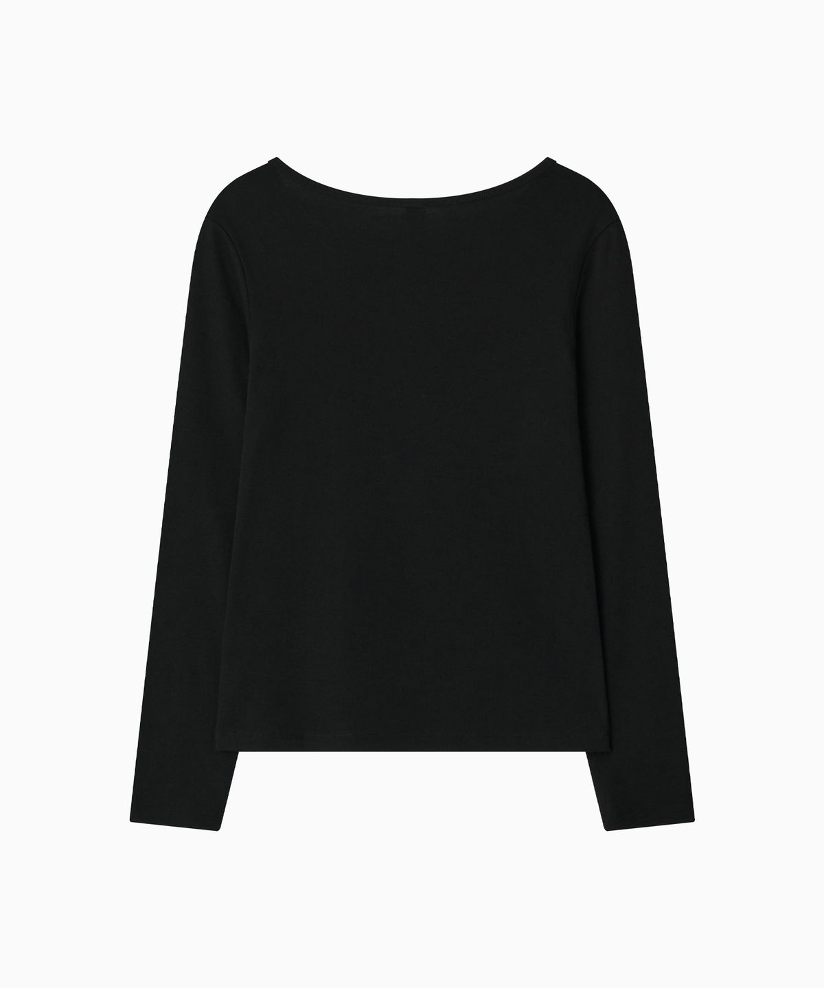 오헤시오(OHESHIO) BASIC SLIM LONG SLEEVE, BLACK