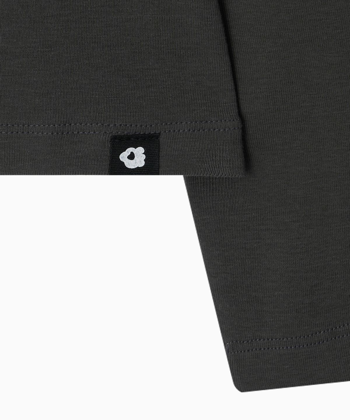 오헤시오(OHESHIO) BASIC SLIM LONG SLEEVE, CHARCOAL
