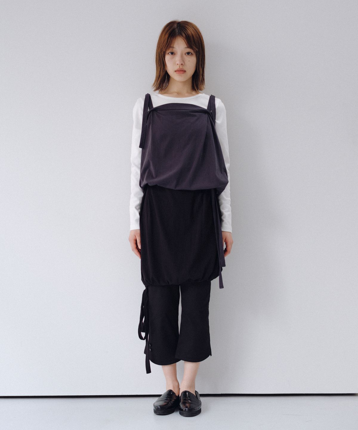 오헤시오(OHESHIO) BASIC SLIM LONG SLEEVE, WHITE