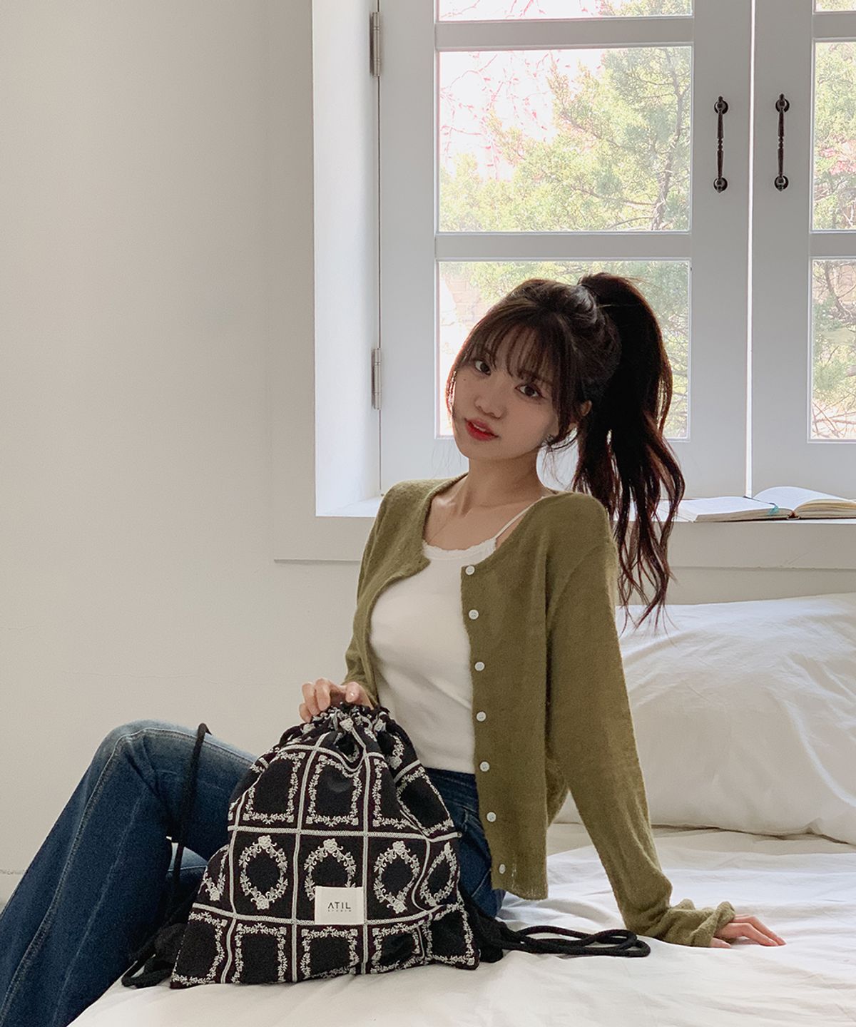 어틸스튜디오(ATIL STUDIO) 루미 스트링 오리지널 백팩 _ [시크 누아]