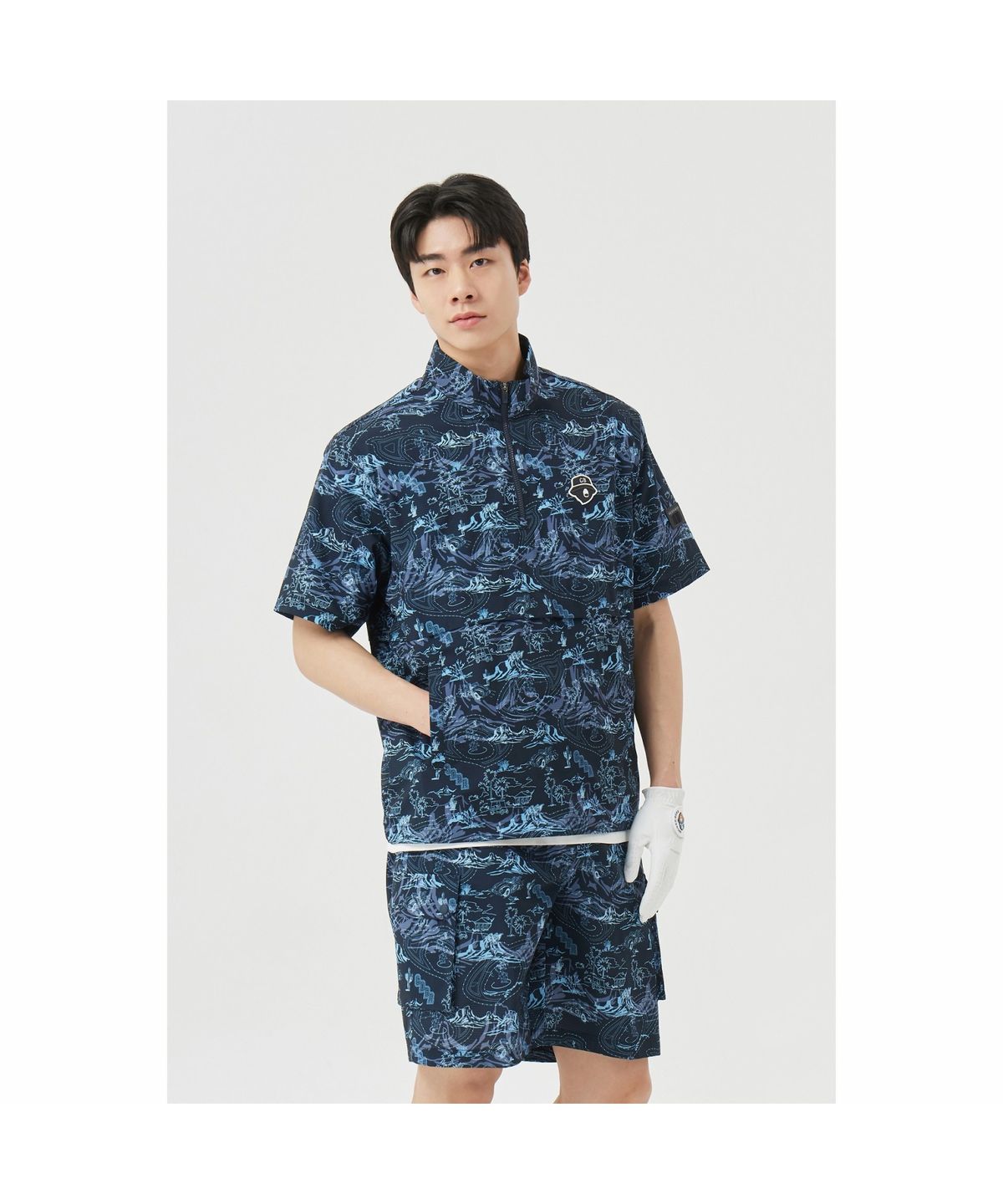 골든베어(GOLDEN BEAR) (M) Airdot Short Sleeve Jumper   G4UAM26311NYX