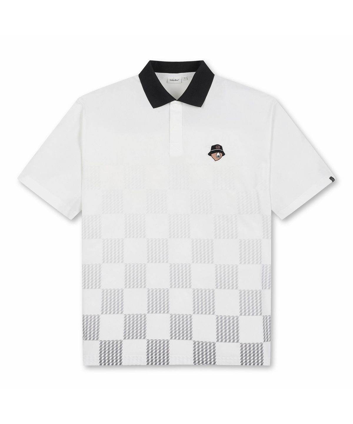 골든베어(GOLDEN BEAR) (M) Lightweight Printed Collar T-shirt G4TAM26341WHX
