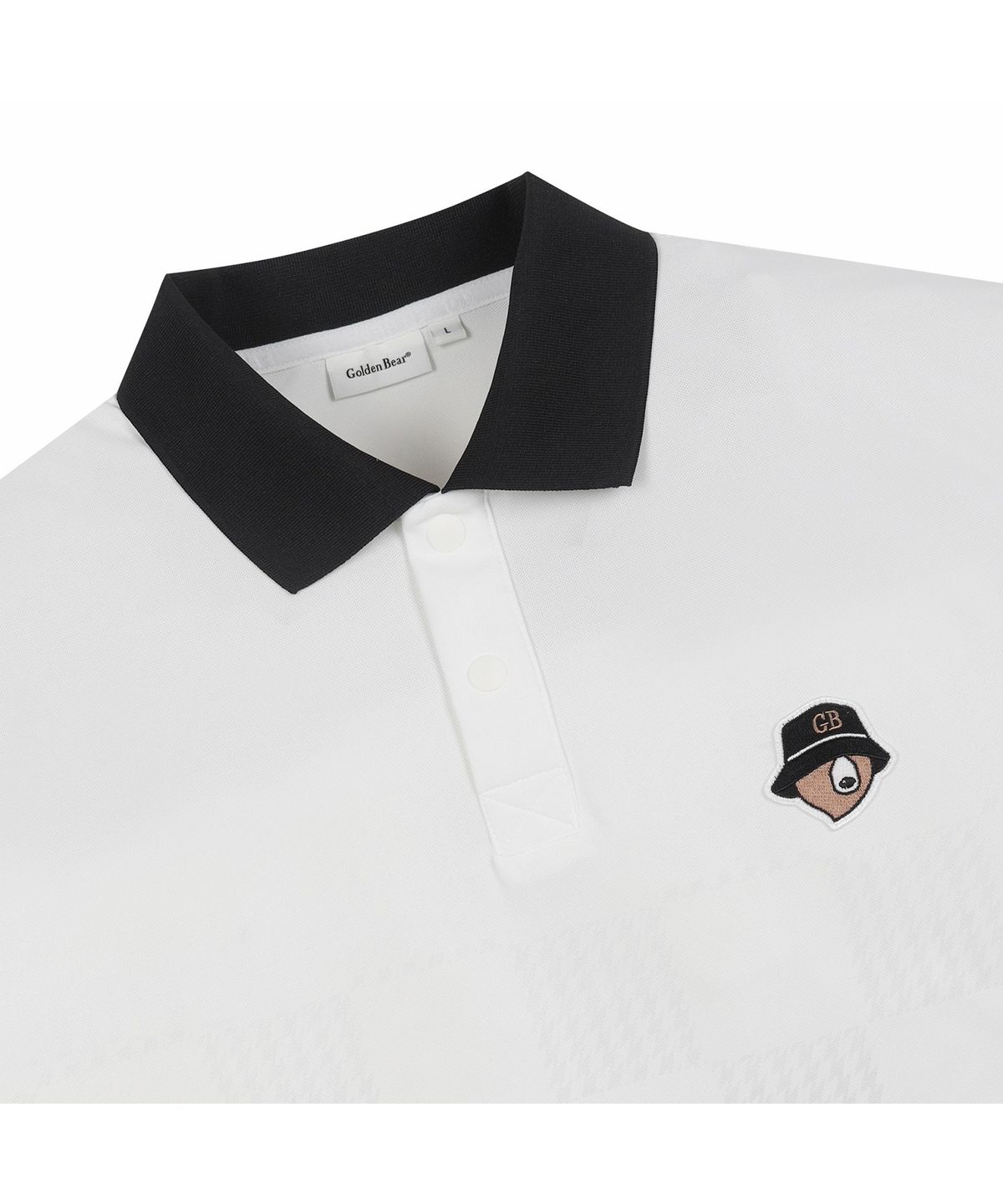 골든베어(GOLDEN BEAR) (M) Lightweight Printed Collar T-shirt G4TAM26341WHX