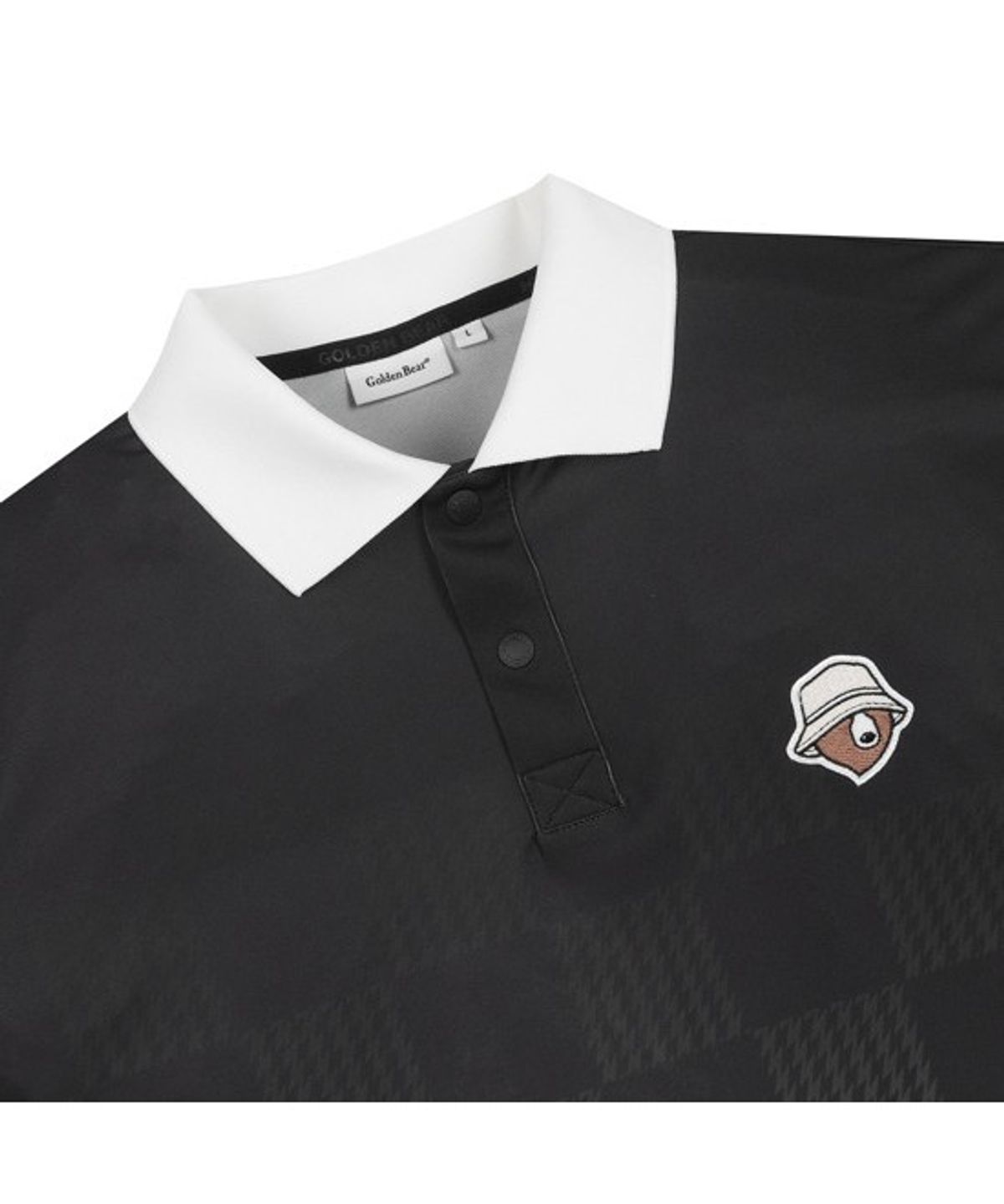 골든베어(GOLDEN BEAR) (M) Lightweight Printed Collar T-shirt G4TAM26341BKX