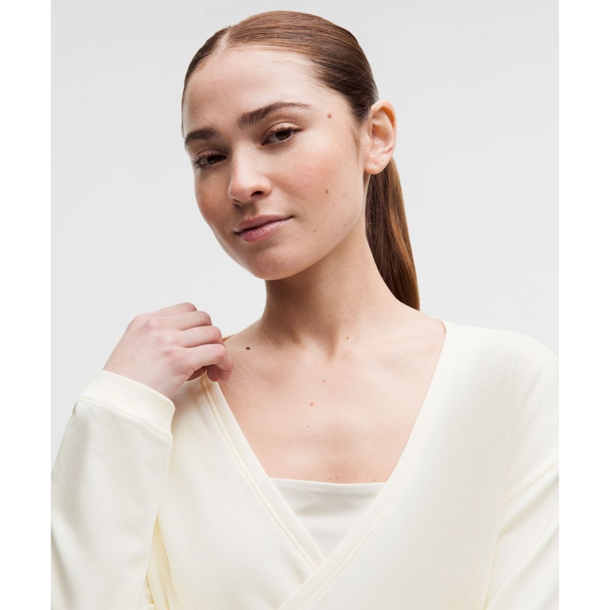 룰루레몬(LULULEMON) 비캄 랩 프런트 롱슬리브 셔츠 *업데이트 패브릭  CABA