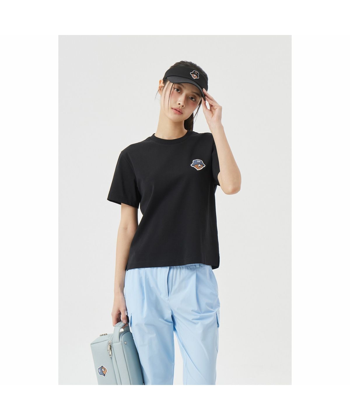 골든베어(GOLDEN BEAR) (M) Back Graphic Crew-neck T-shirt G4TAM26441BKX