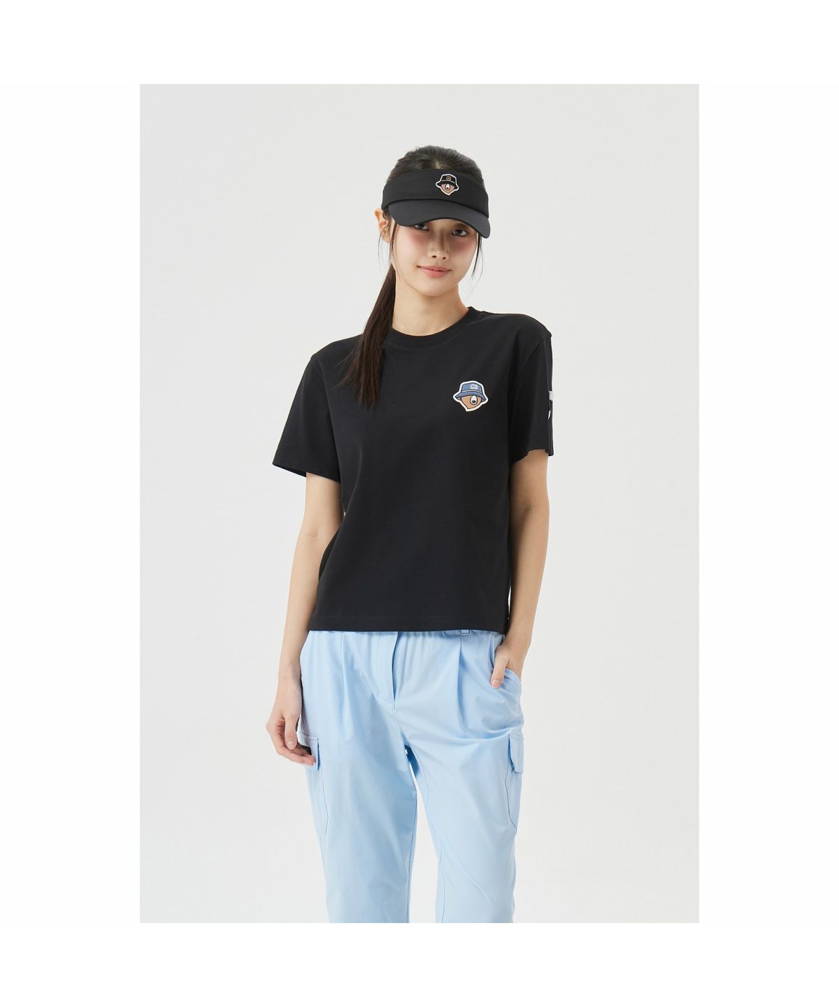 골든베어(GOLDEN BEAR) (M) Back Graphic Crew-neck T-shirt G4TAM26441BKX