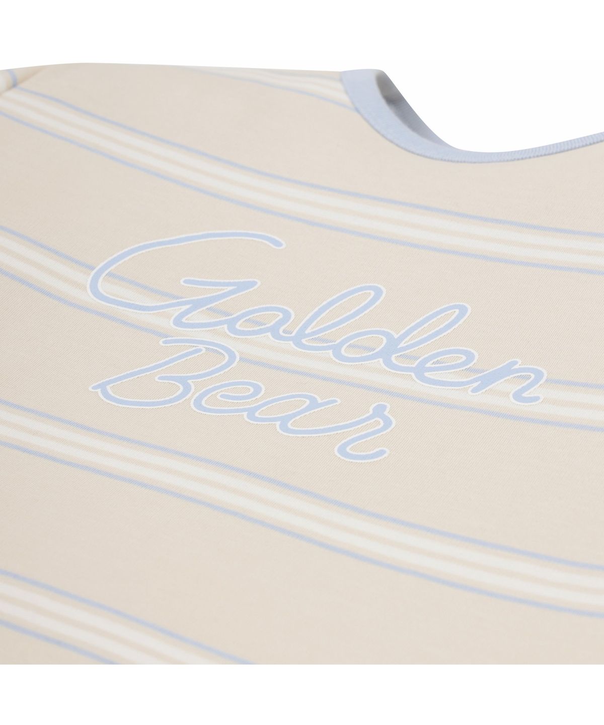 골든베어(GOLDEN BEAR) (W) Striped Pique Crew-neck T-shirt G5TAM26411BEX