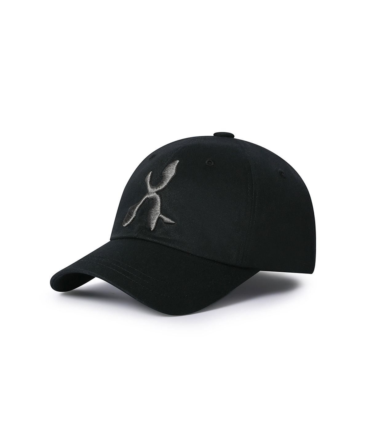 앤어애쉬(ANDAASH) ANDAASH symbol logo ball cap BLACK