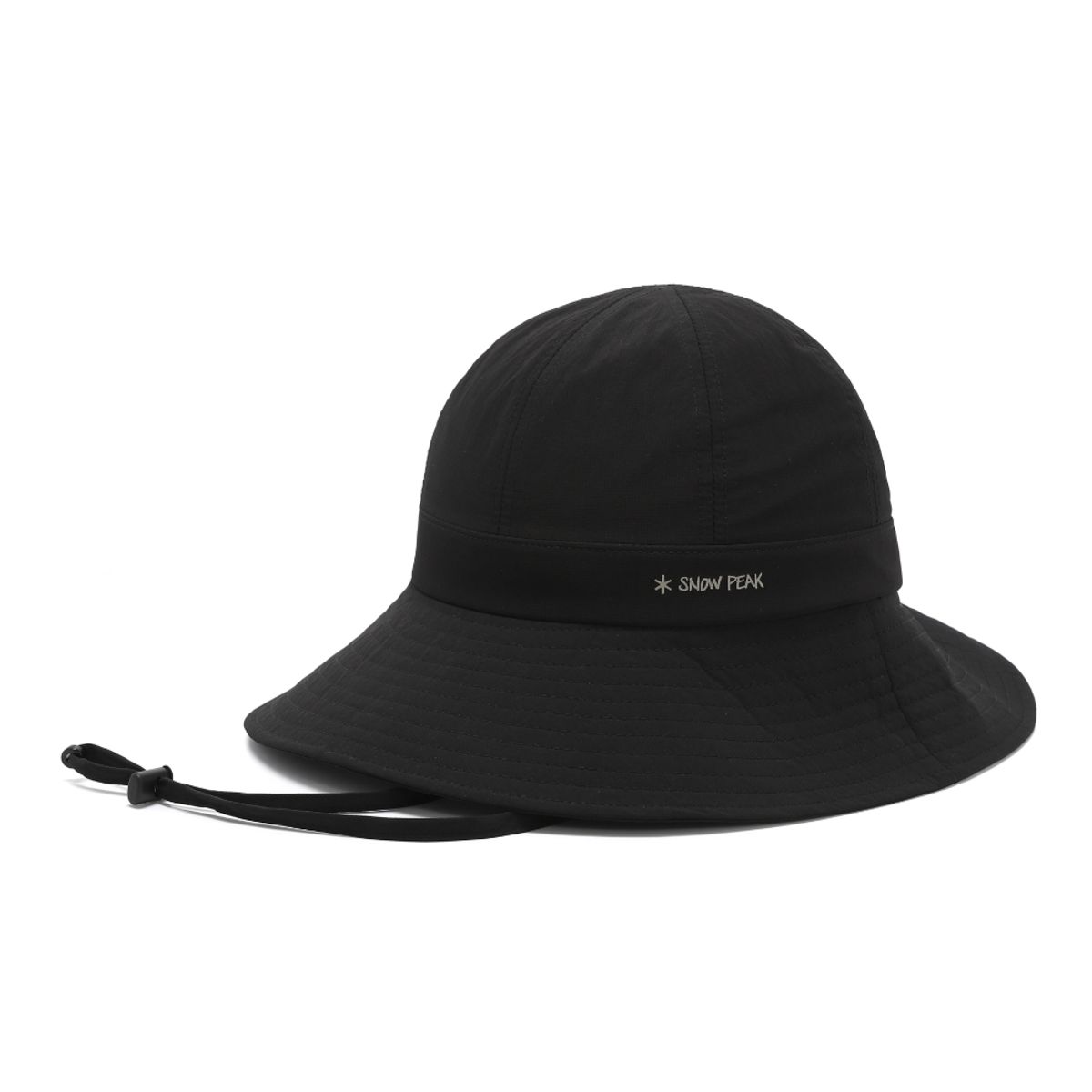스노우피크 어패럴(SNOWPEAK APPAREL) 에코 타슬란 7패널 와이드 햇 (S26MUFBH72) Black