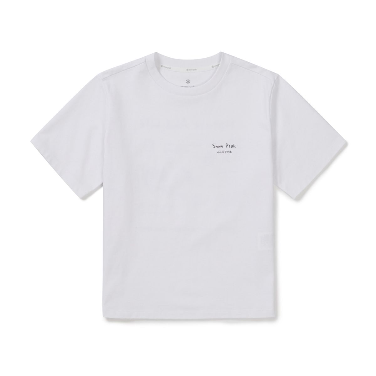 스노우피크 어패럴(SNOWPEAK APPAREL) 에어로쿨 여성 가드닝 그래픽 반팔 티셔츠 (S26MWFTS23) White