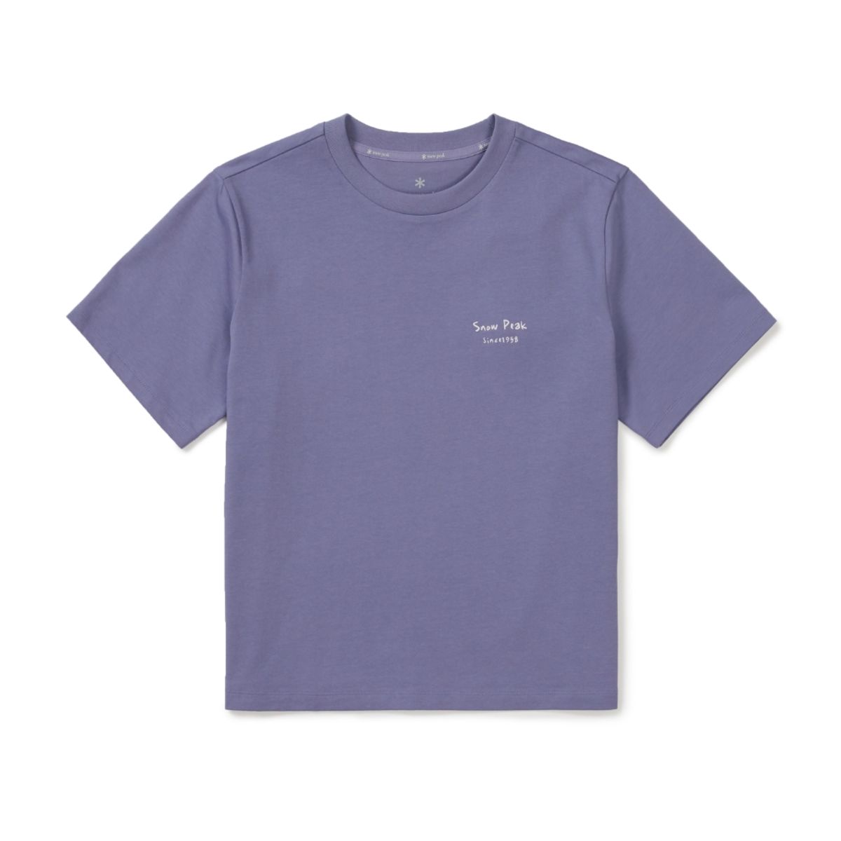 스노우피크 어패럴(SNOWPEAK APPAREL) 에어로쿨 여성 가드닝 그래픽 반팔 티셔츠 (S26MWFTS23) Ash Purple