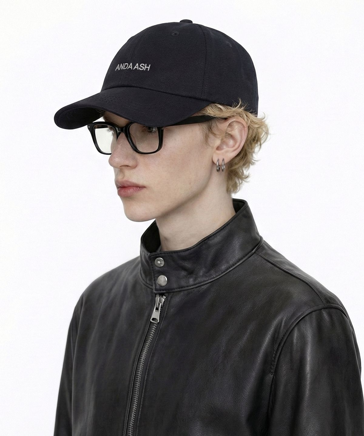 앤어애쉬(ANDAASH) ANDAASH logo ball cap BLACK