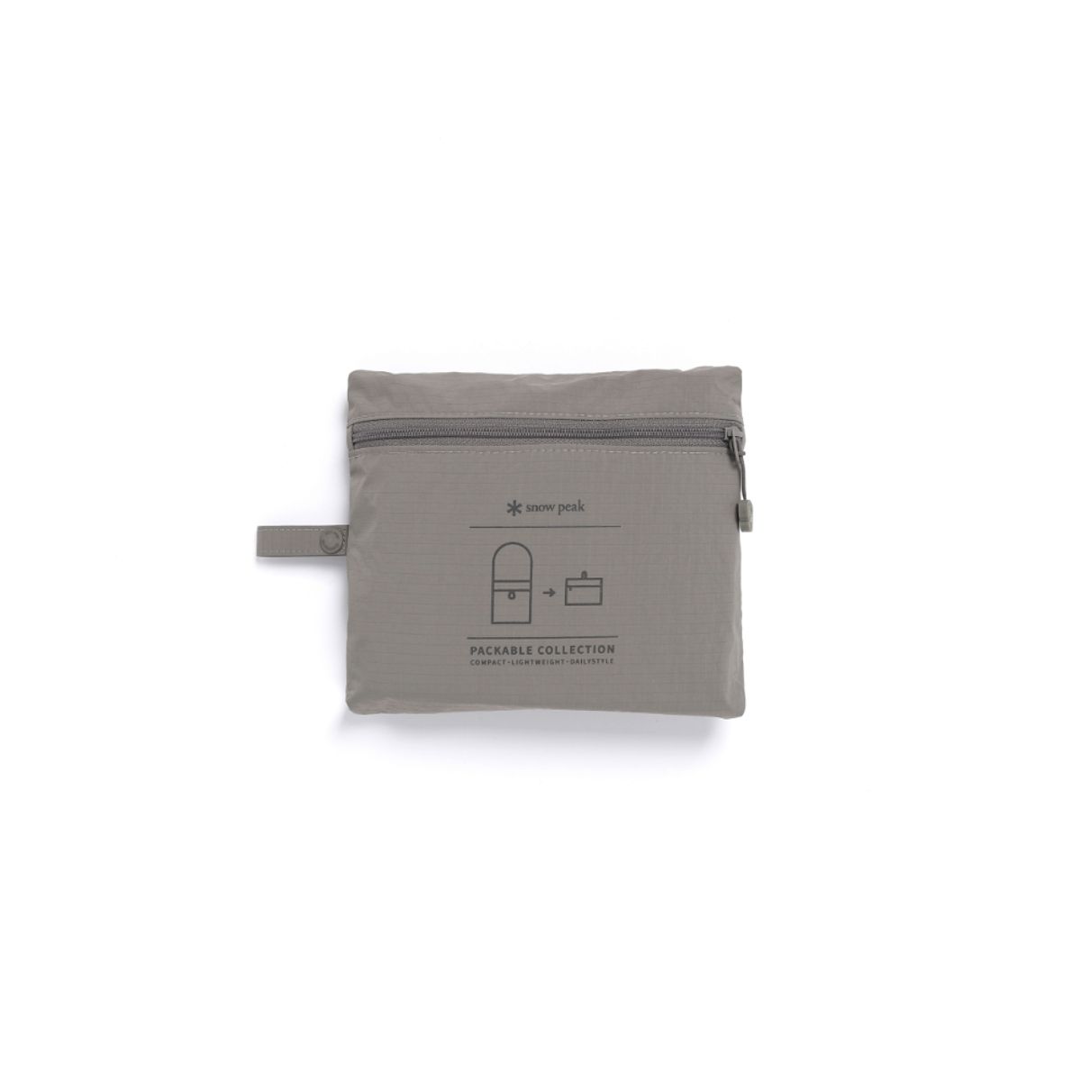 스노우피크 어패럴(SNOWPEAK APPAREL) 프로 라이트 경량 패커블 크로스백 6L (S26MUTCB74) Vintage Gray