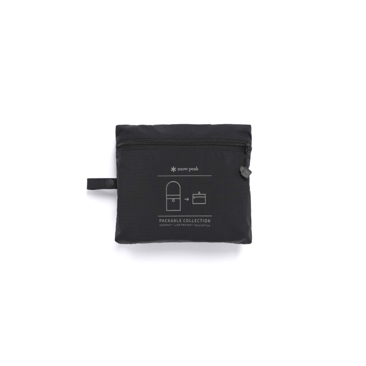 스노우피크 어패럴(SNOWPEAK APPAREL) 프로 라이트 경량 패커블 크로스백 6L (S26MUTCB74) Black