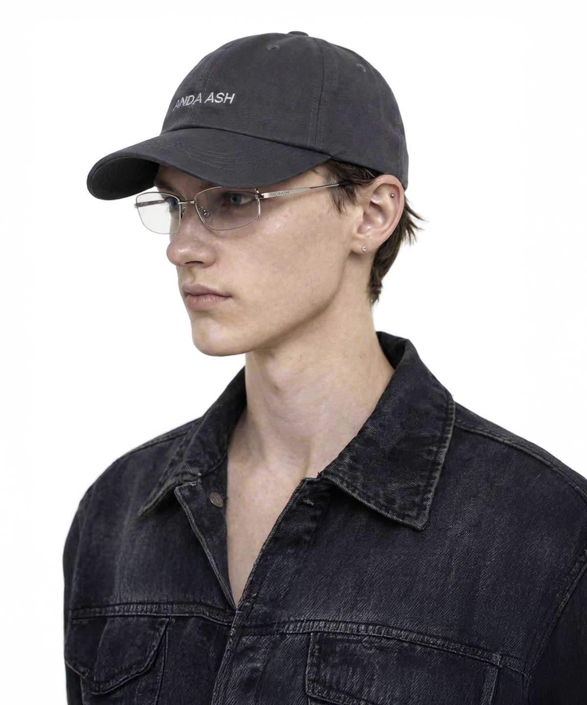 앤어애쉬(ANDAASH) ANDAASH logo ball cap CHARCOAL