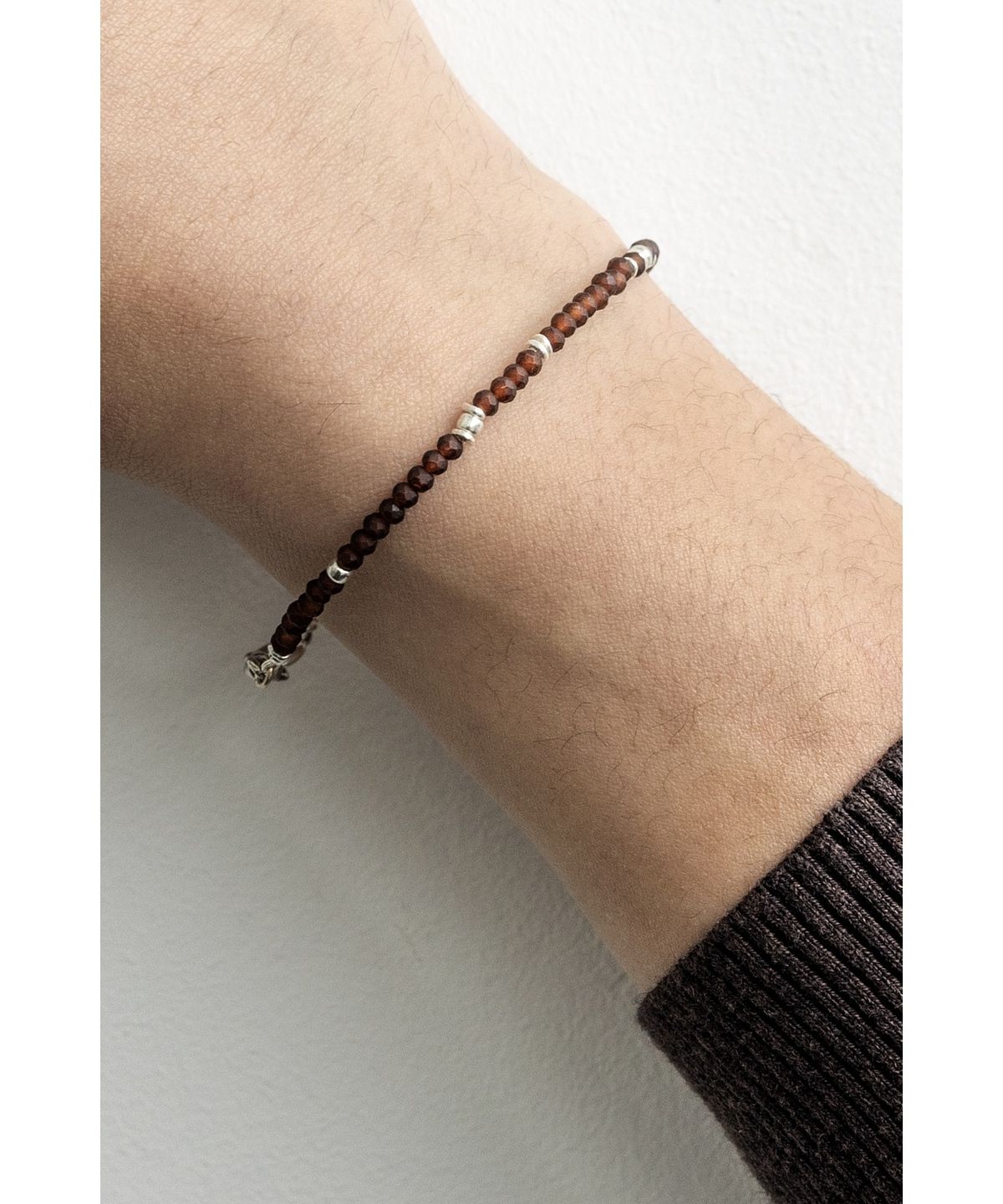 유스(YOUTH) Thin Beads Bracelet - Brown