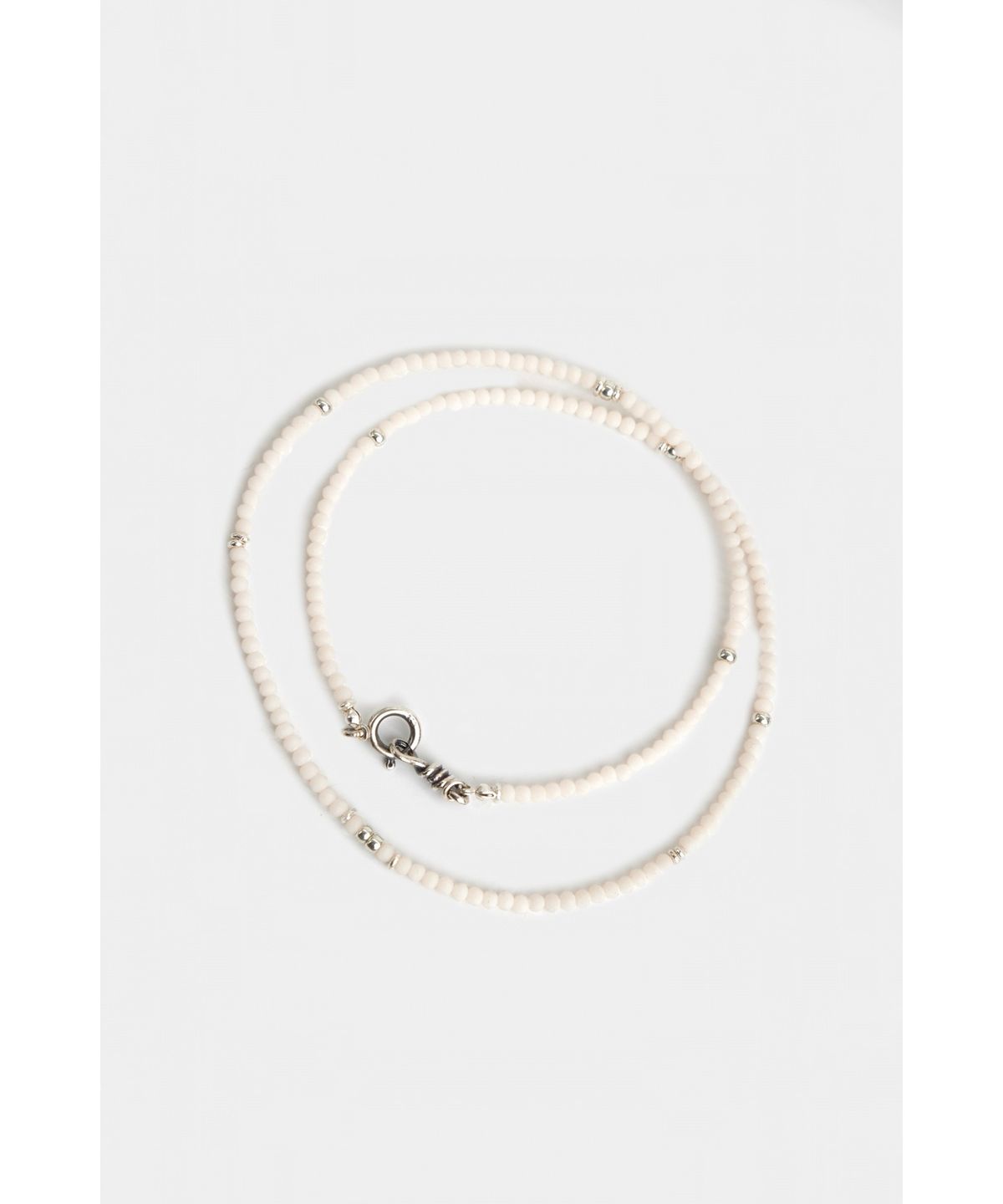 유스(YOUTH) Thin Beads Necklace - Ivory