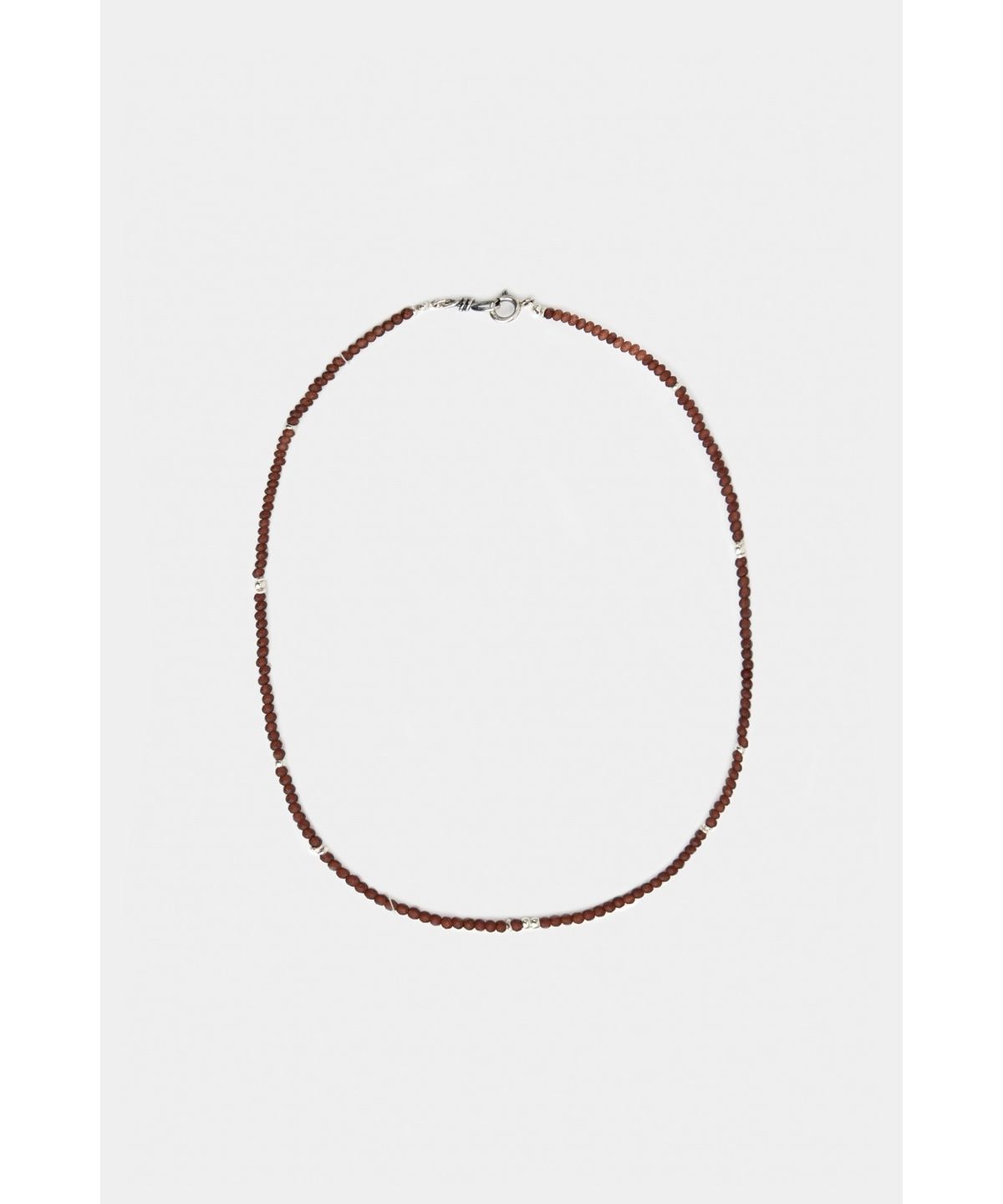 유스(YOUTH) Thin Beads Necklace - Brown