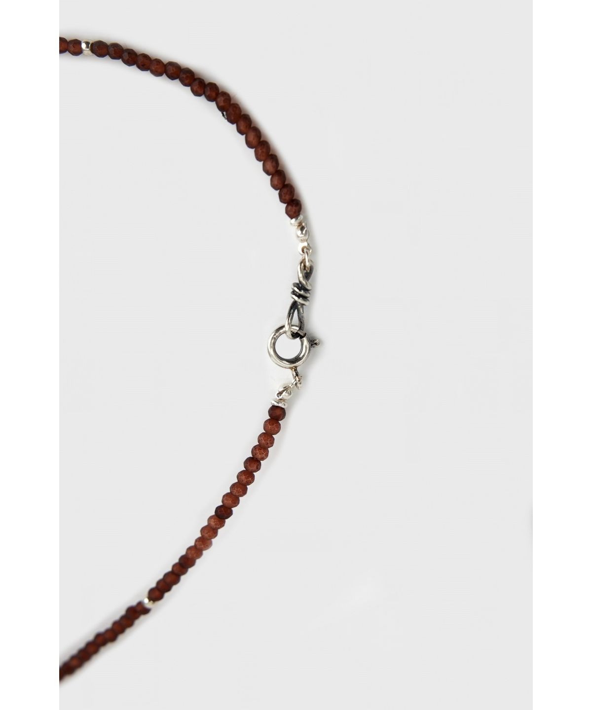 유스(YOUTH) Thin Beads Necklace - Brown