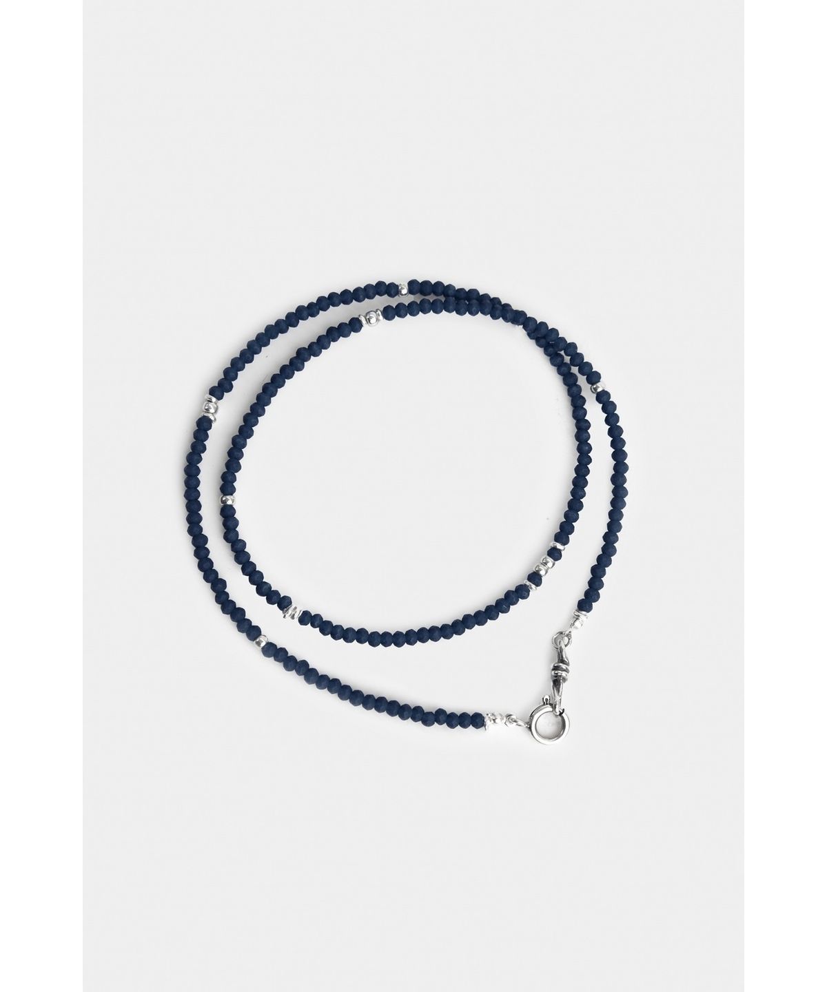 유스(YOUTH) Thin Beads Necklace - Navy