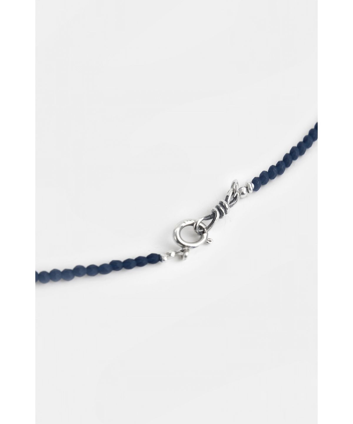유스(YOUTH) Thin Beads Necklace - Navy
