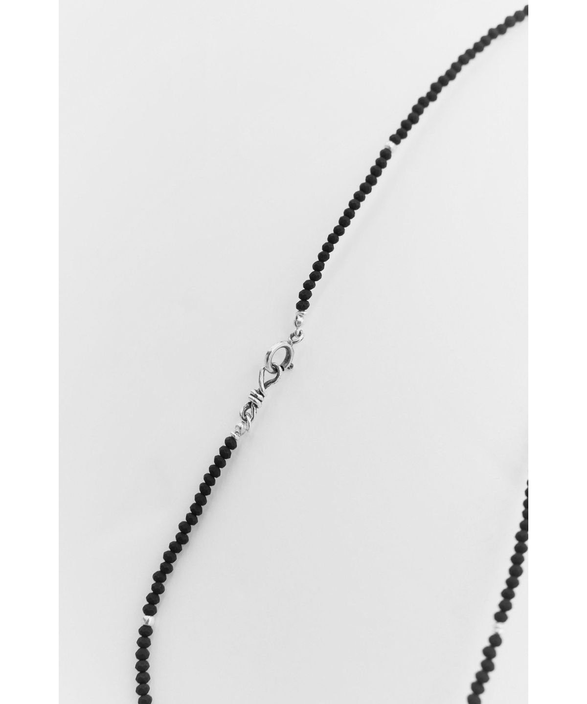 유스(YOUTH) Thin Beads Necklace - Black