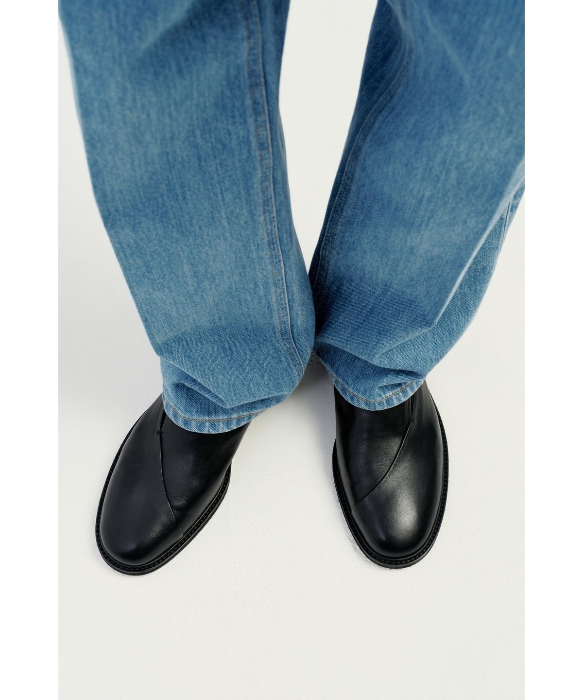 유스(YOUTH) Structured Denim Pants - Blue