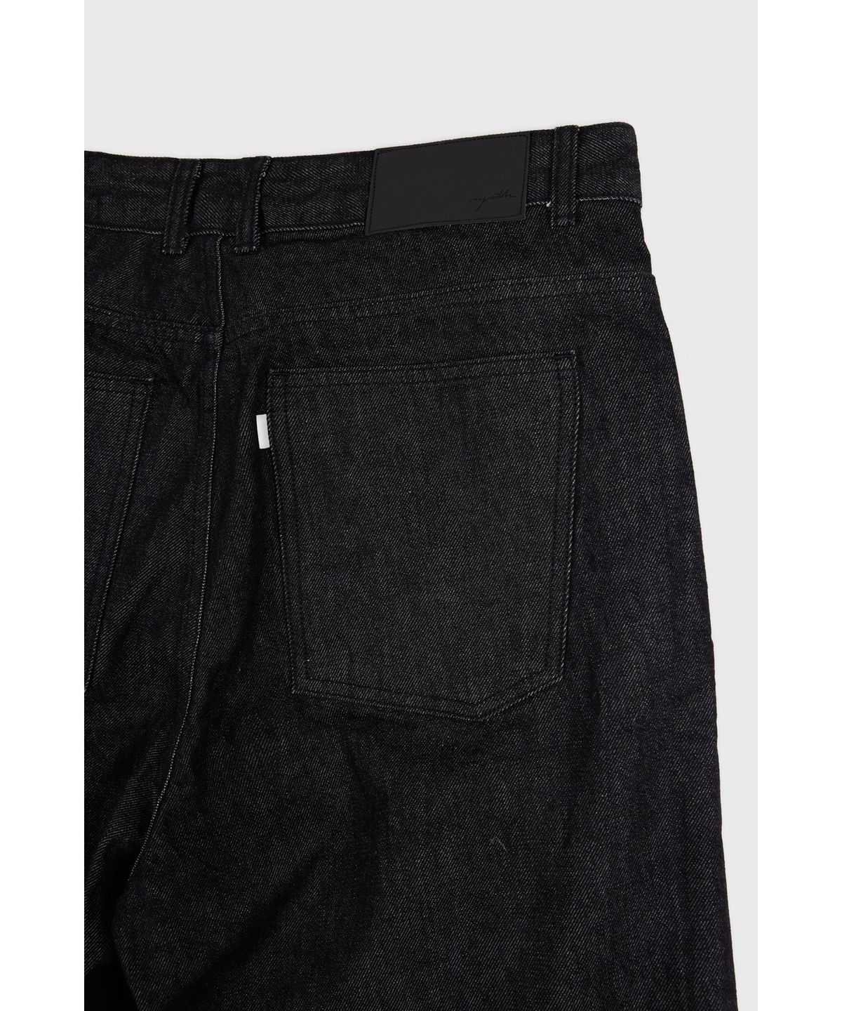 유스(YOUTH) Structured Denim Pants - Washed Black
