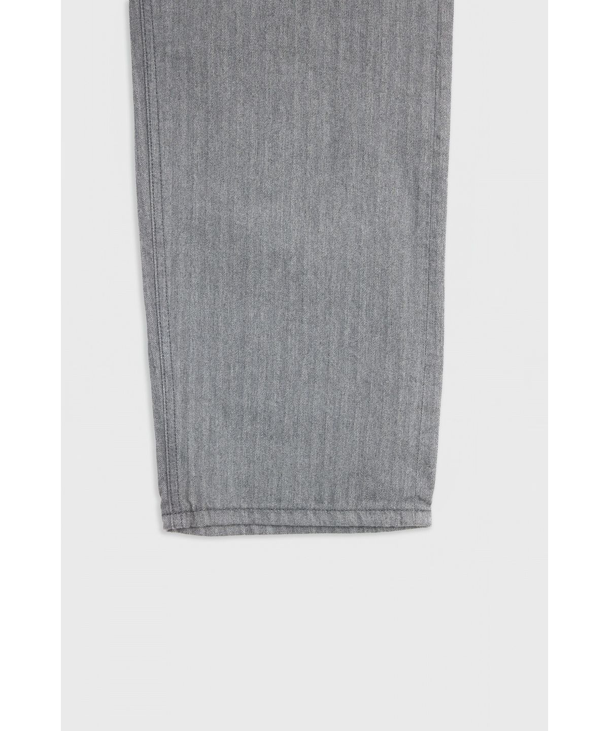 유스(YOUTH) Herringbone Straight Denim Pants - Grey