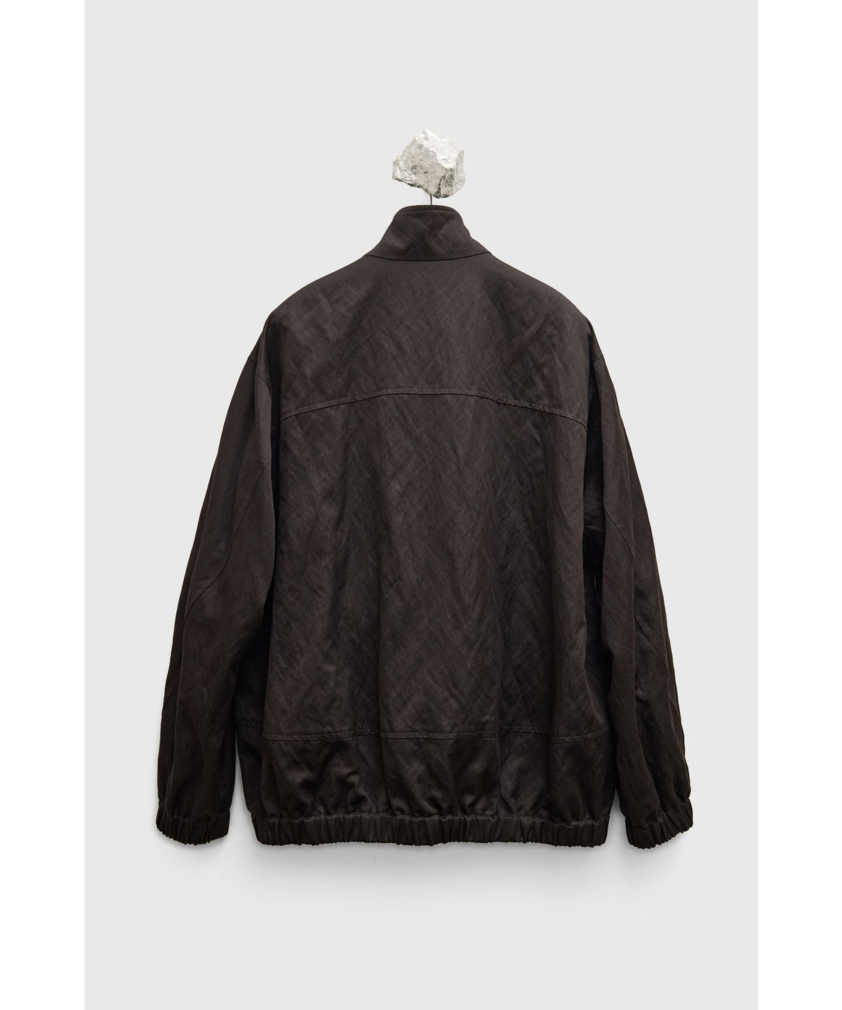 유스(YOUTH) High Neck Zip-up Jacket - Dark Brown