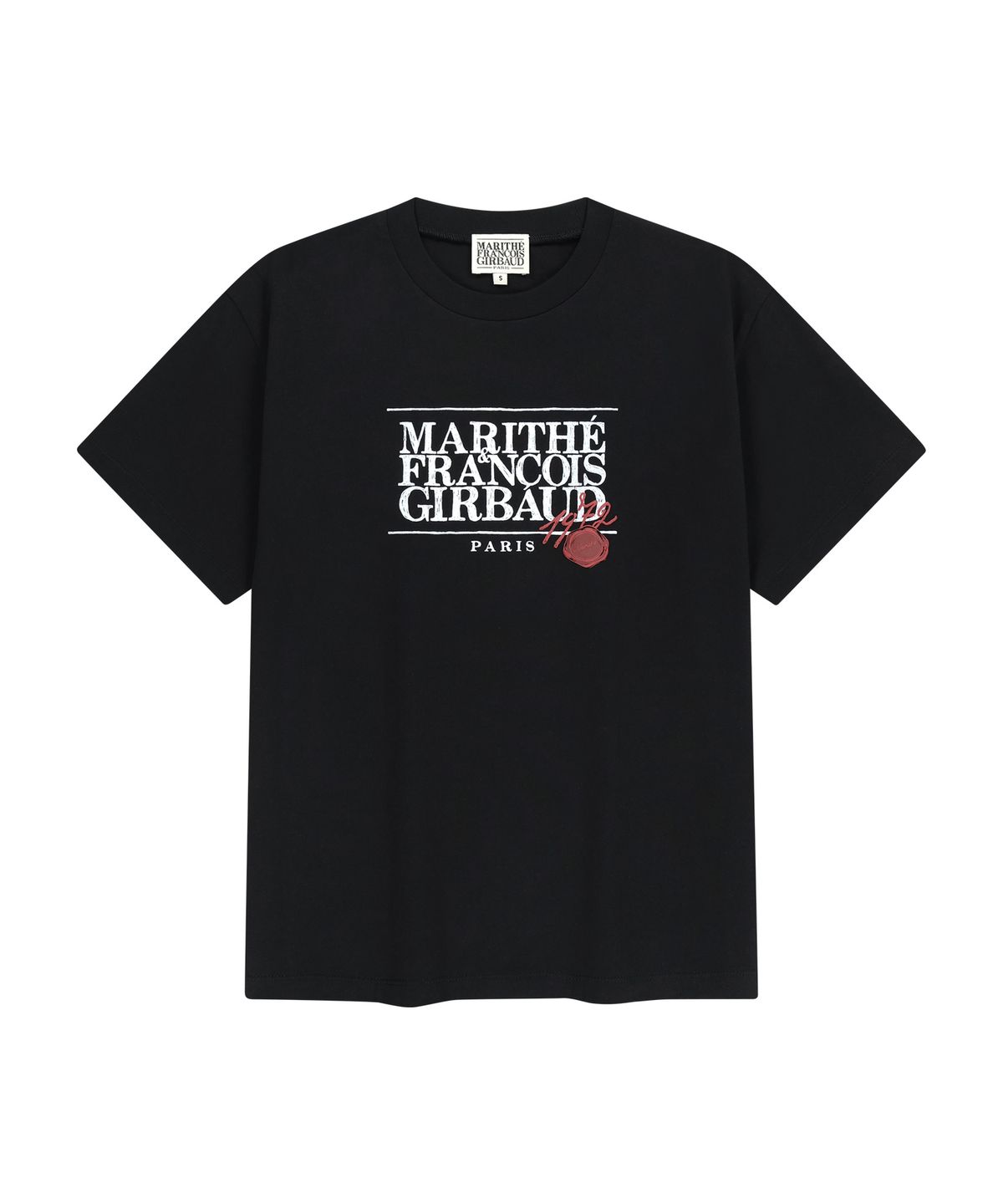 마리떼 프랑소와 저버(MARITHÉ + FRANҪOIS GIRBAUD) STAMP CLASSIC LOGO TEE black
