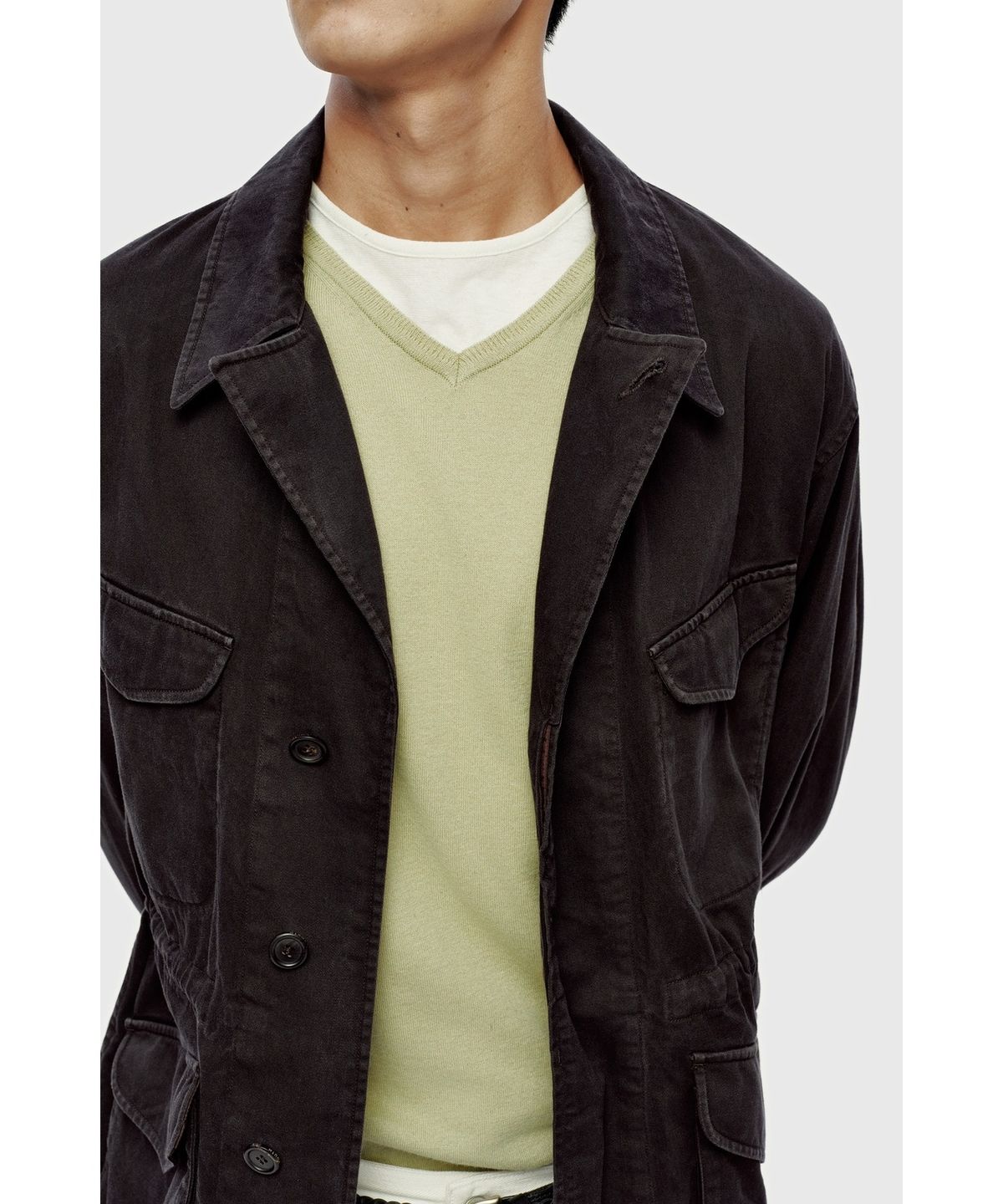 유스(YOUTH) M-47 Field Jacket - Charcoal Grey