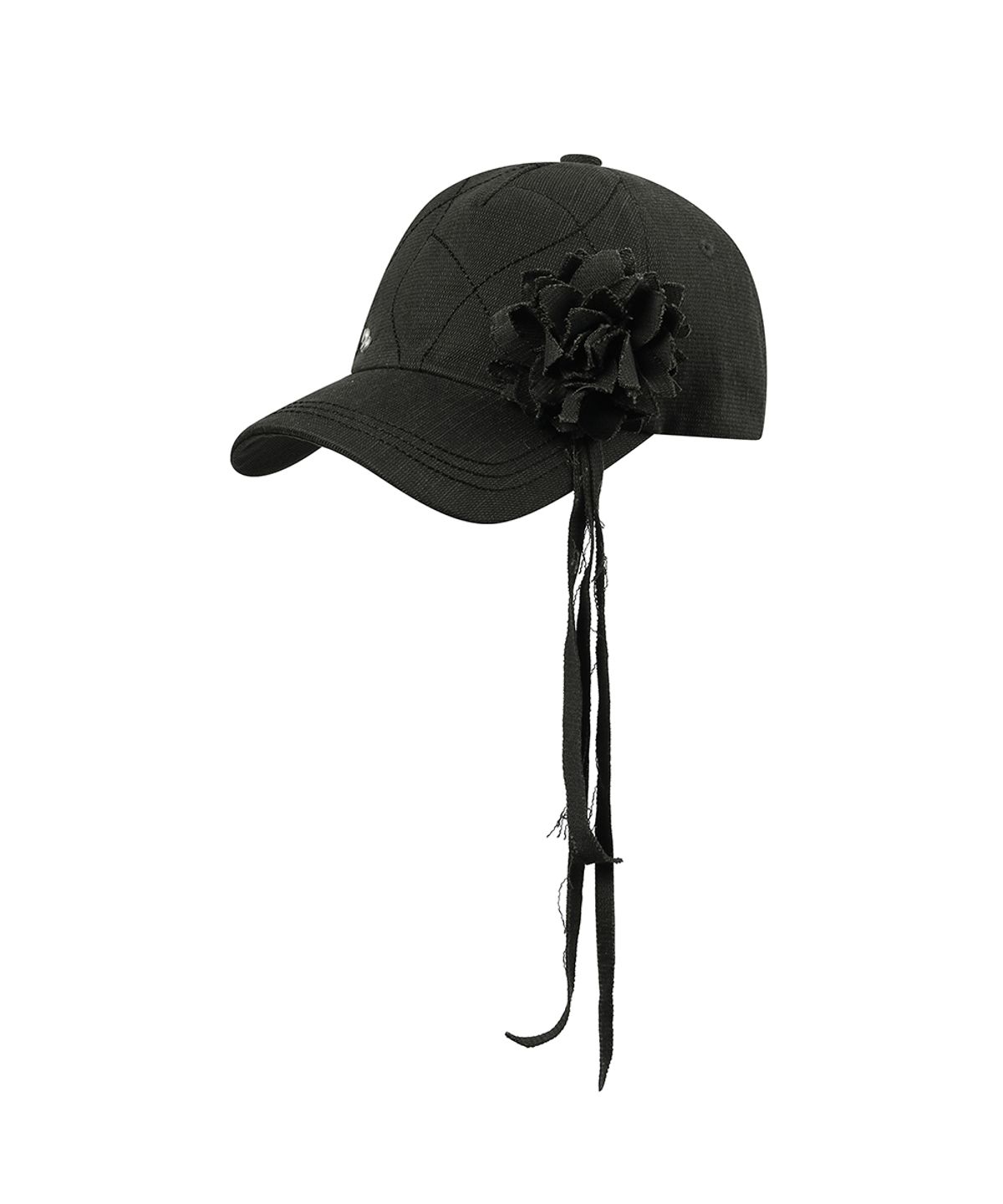 앤어애쉬(ANDAASH) Stitch line corsage ball cap CHARCOAL