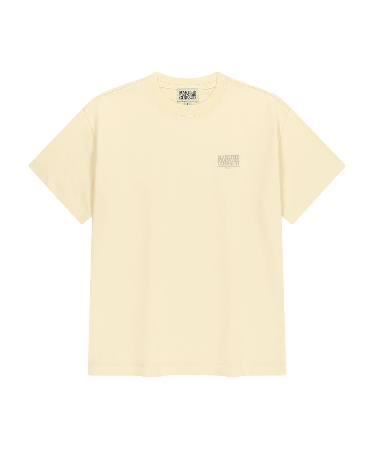 마리떼 프랑소와 저버(MARITHÉ + FRANҪOIS GIRBAUD) AEROCOOL SMALL CLASSIC LOGO TEE beige